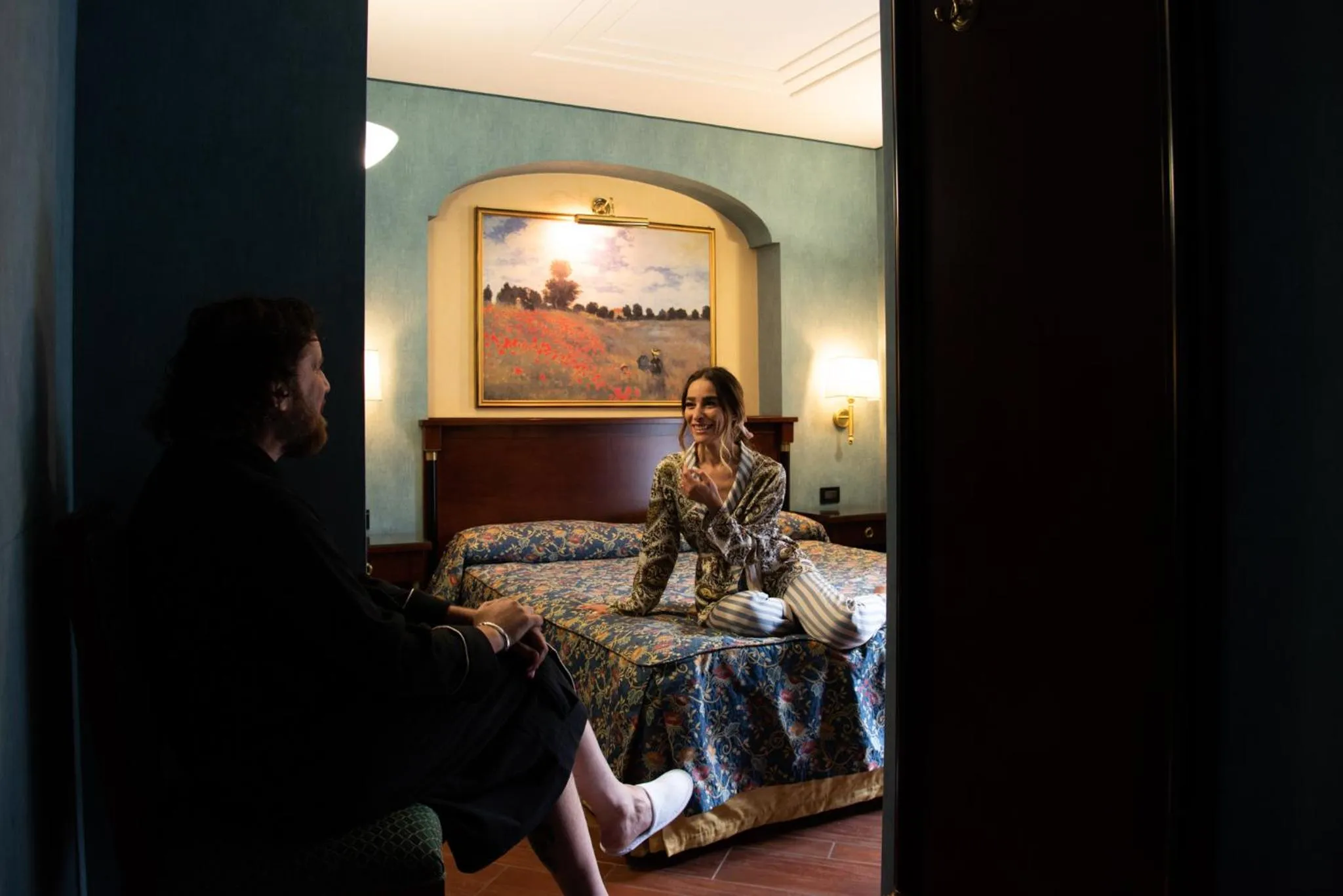 Bed in Hotel Petite Fleur