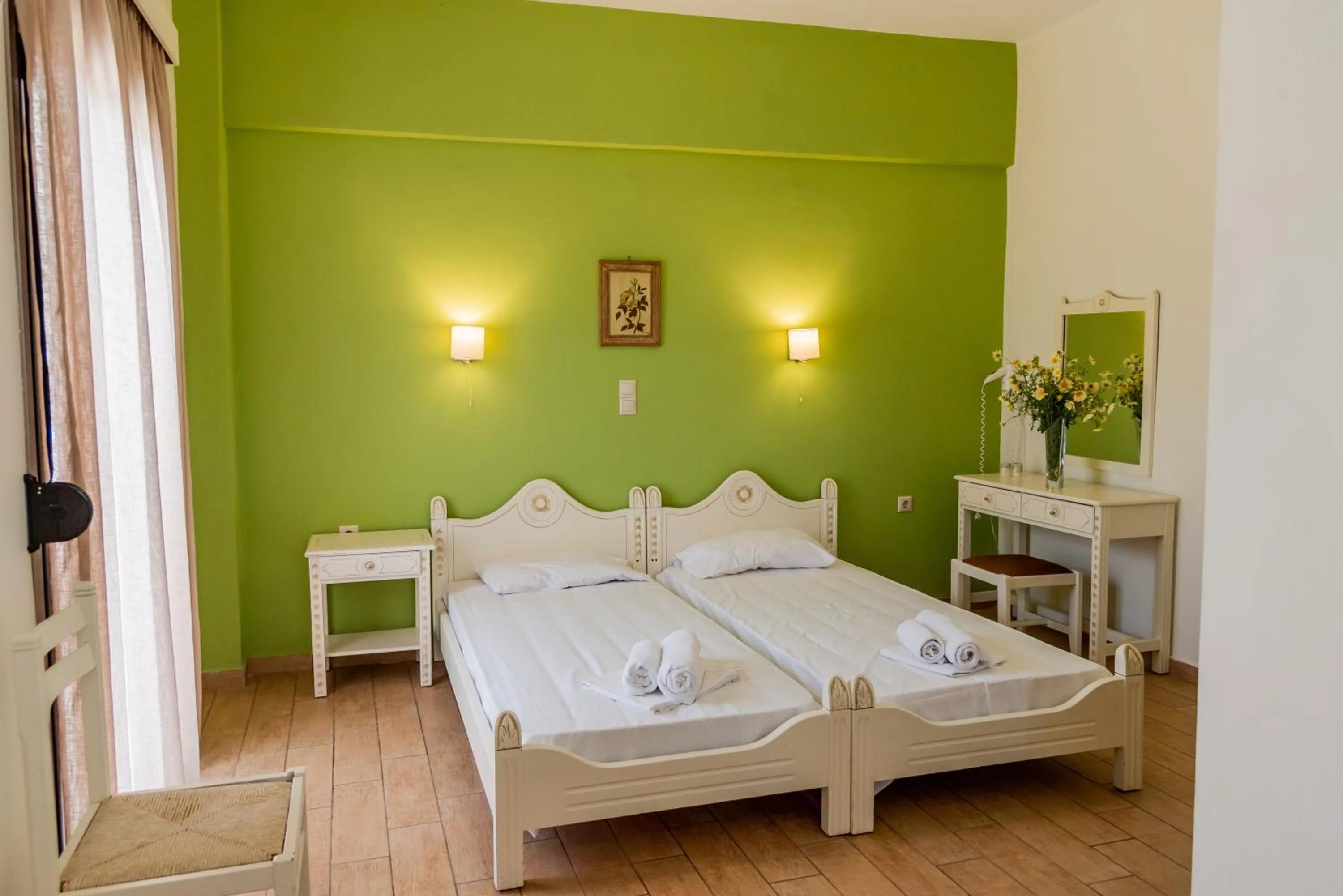 Bedroom, Bed in Almyra Apartments & Suites