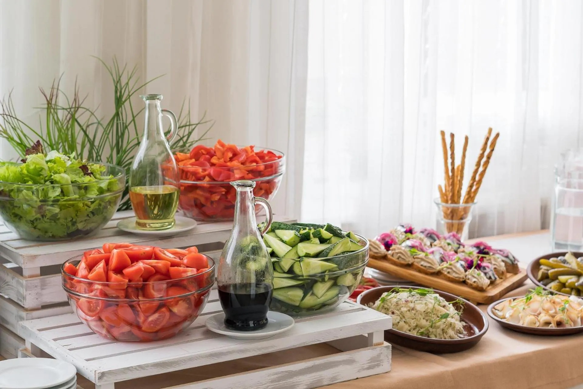 Buffet breakfast in Arcadia Hotel