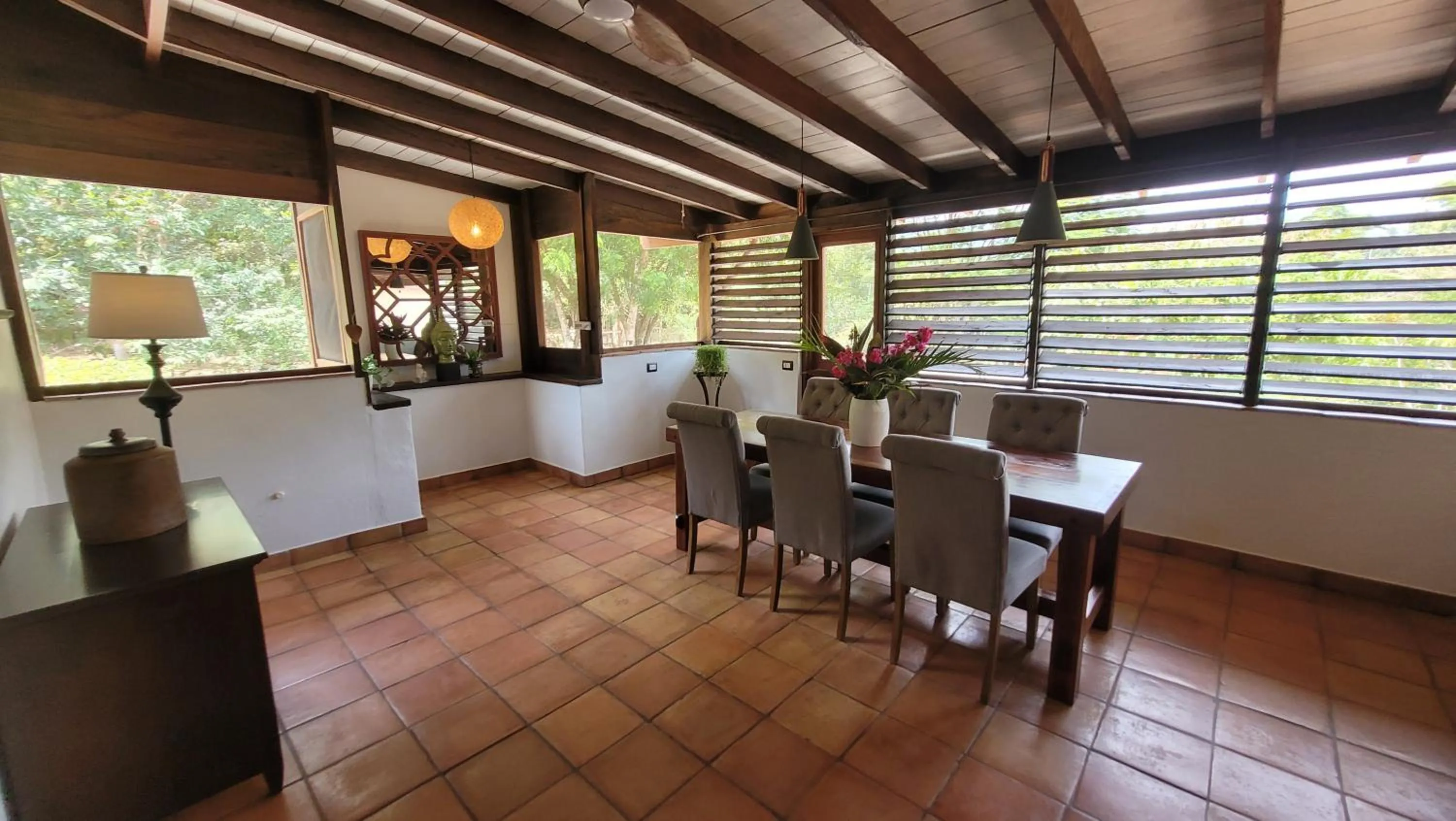 Dining area in Sattva Land