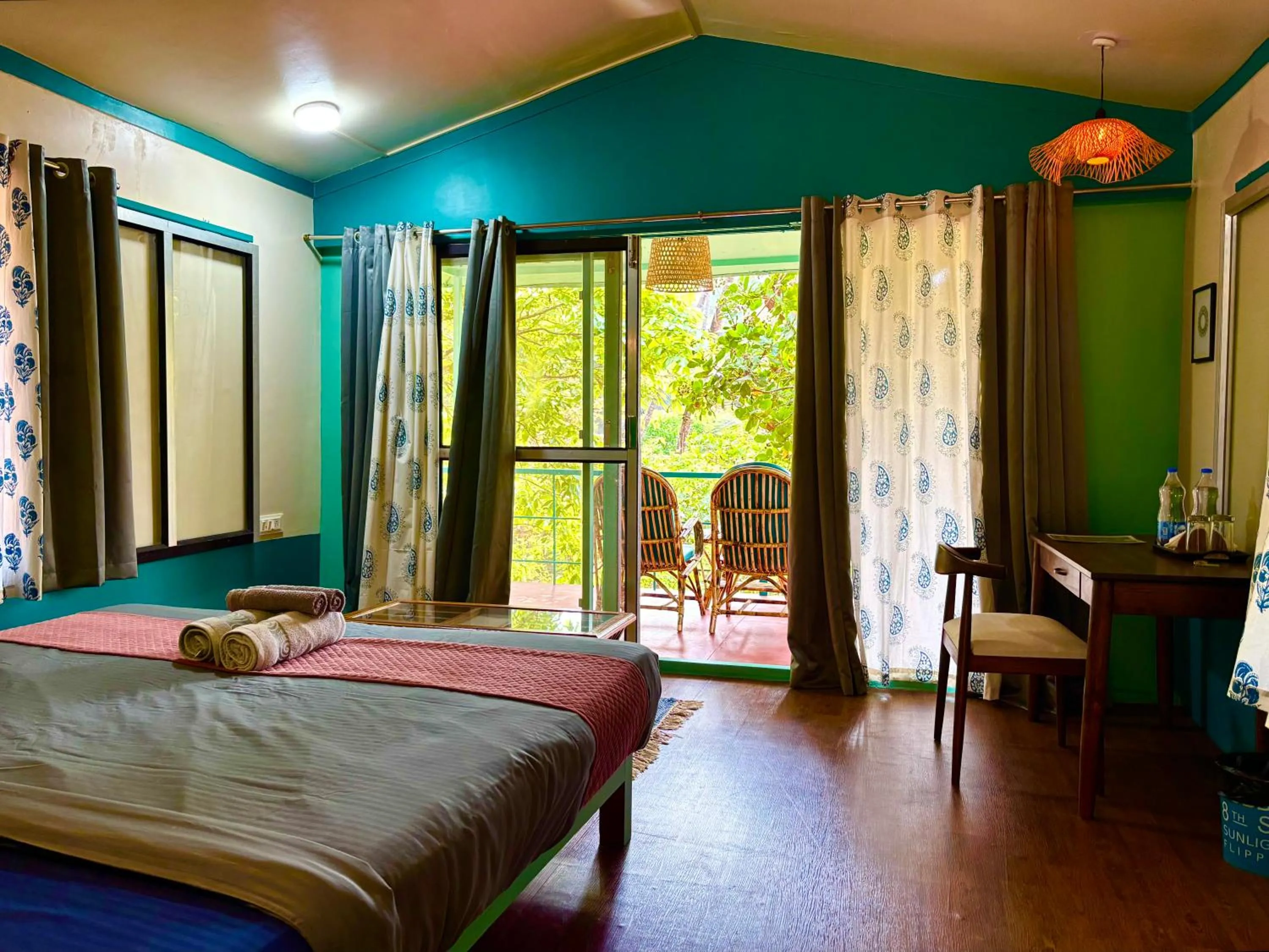 Bed in Samyama Retreat