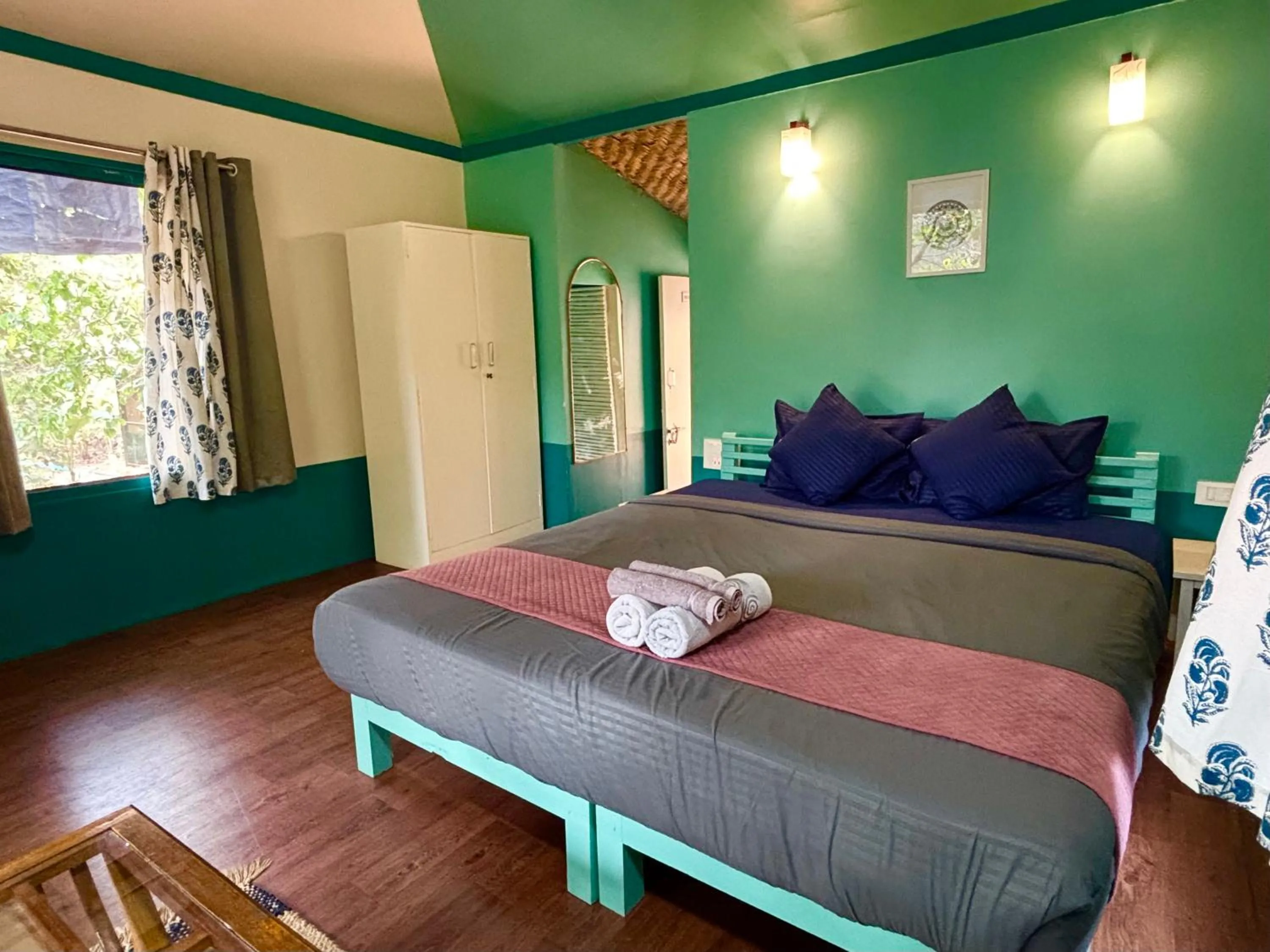Bed in Samyama Retreat