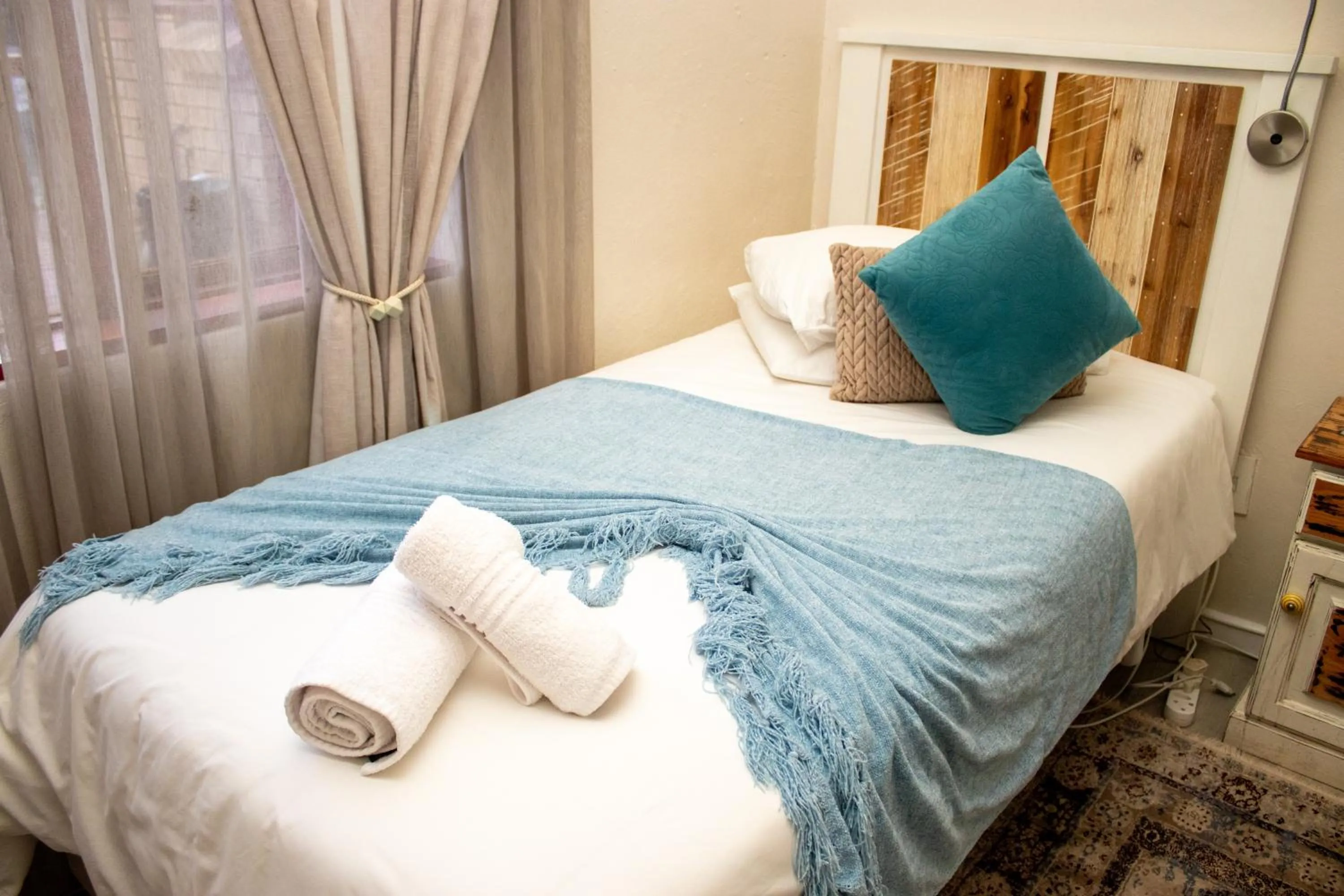 Bed in Storms River Guest Lodge