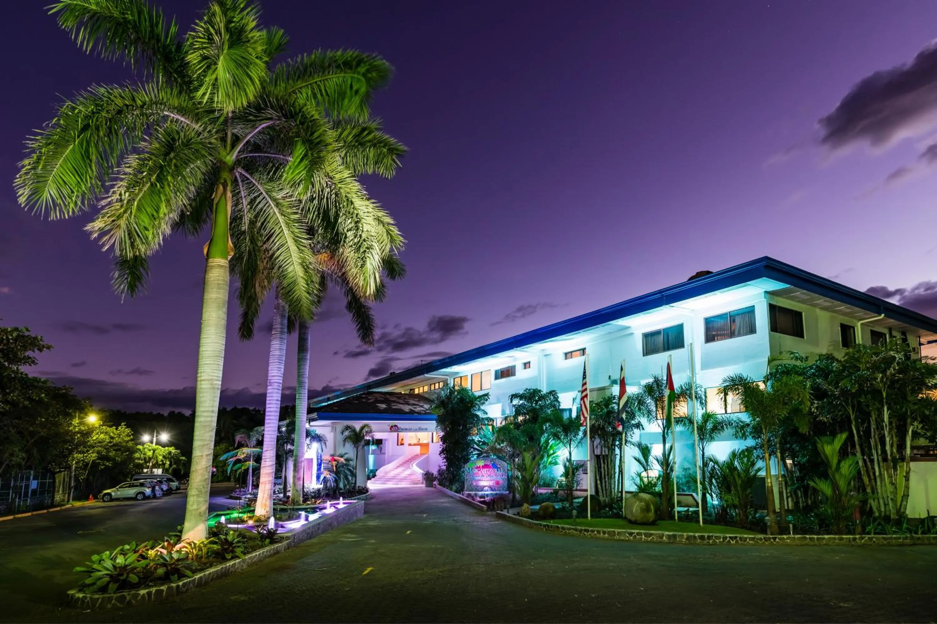 Property building in Margaritaville Beach Resort Playa Flamingo