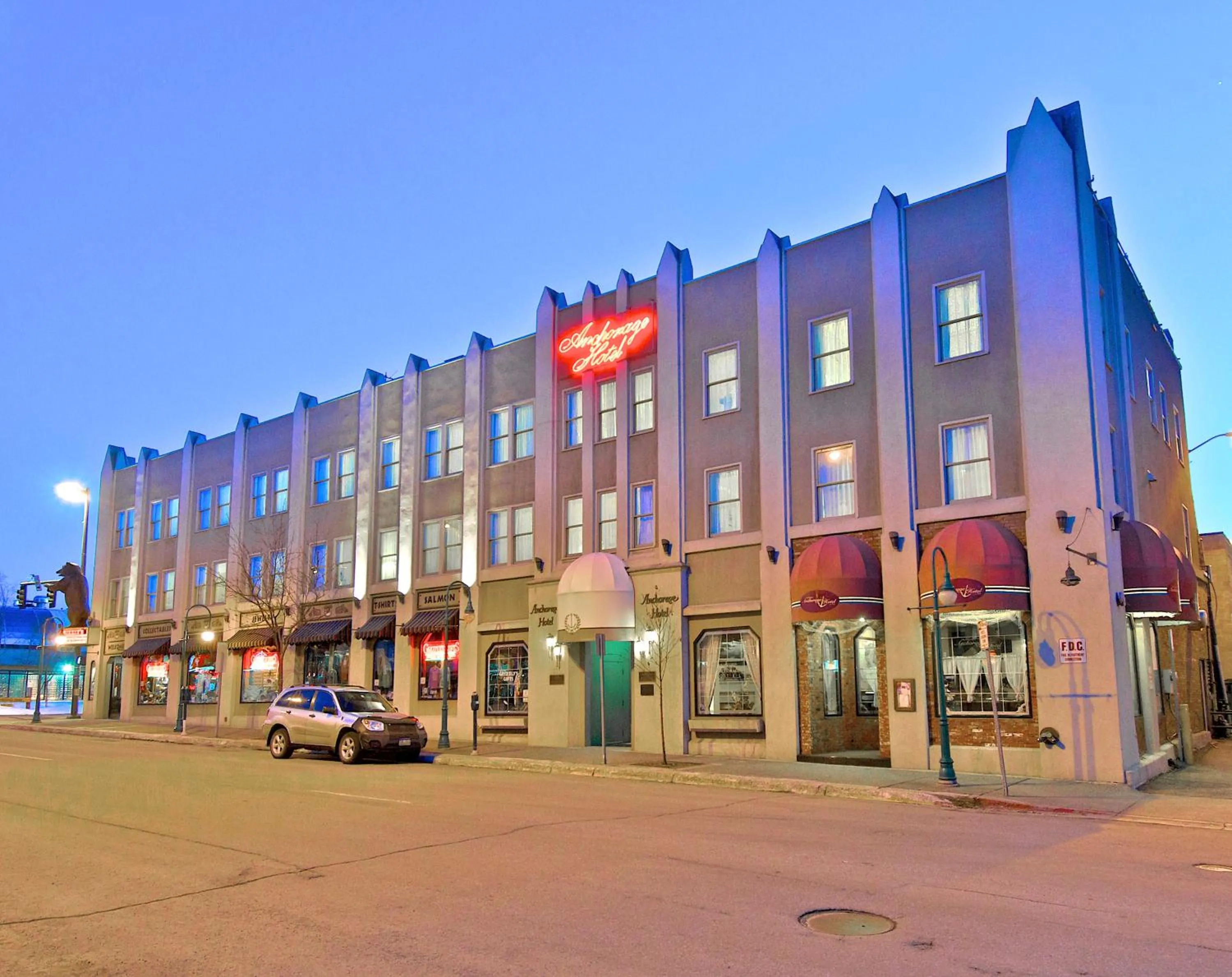 Property building in Historic Anchorage Hotel