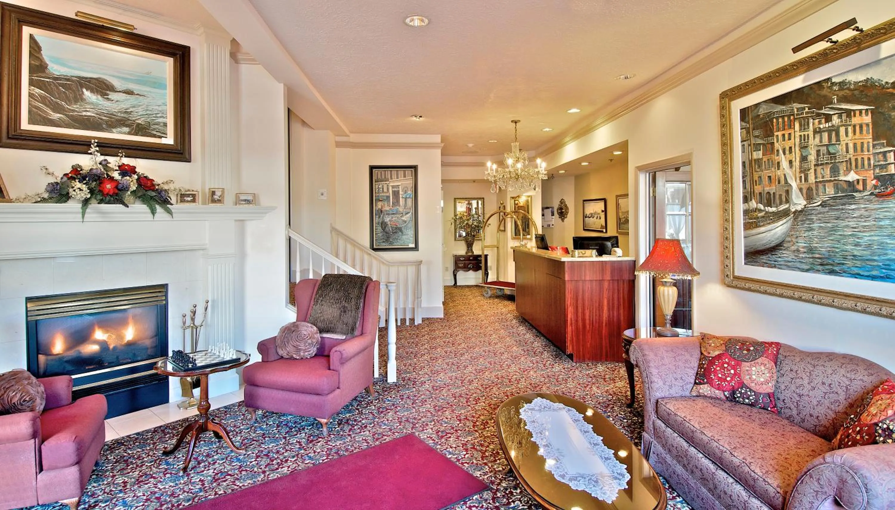 Living room in Historic Anchorage Hotel