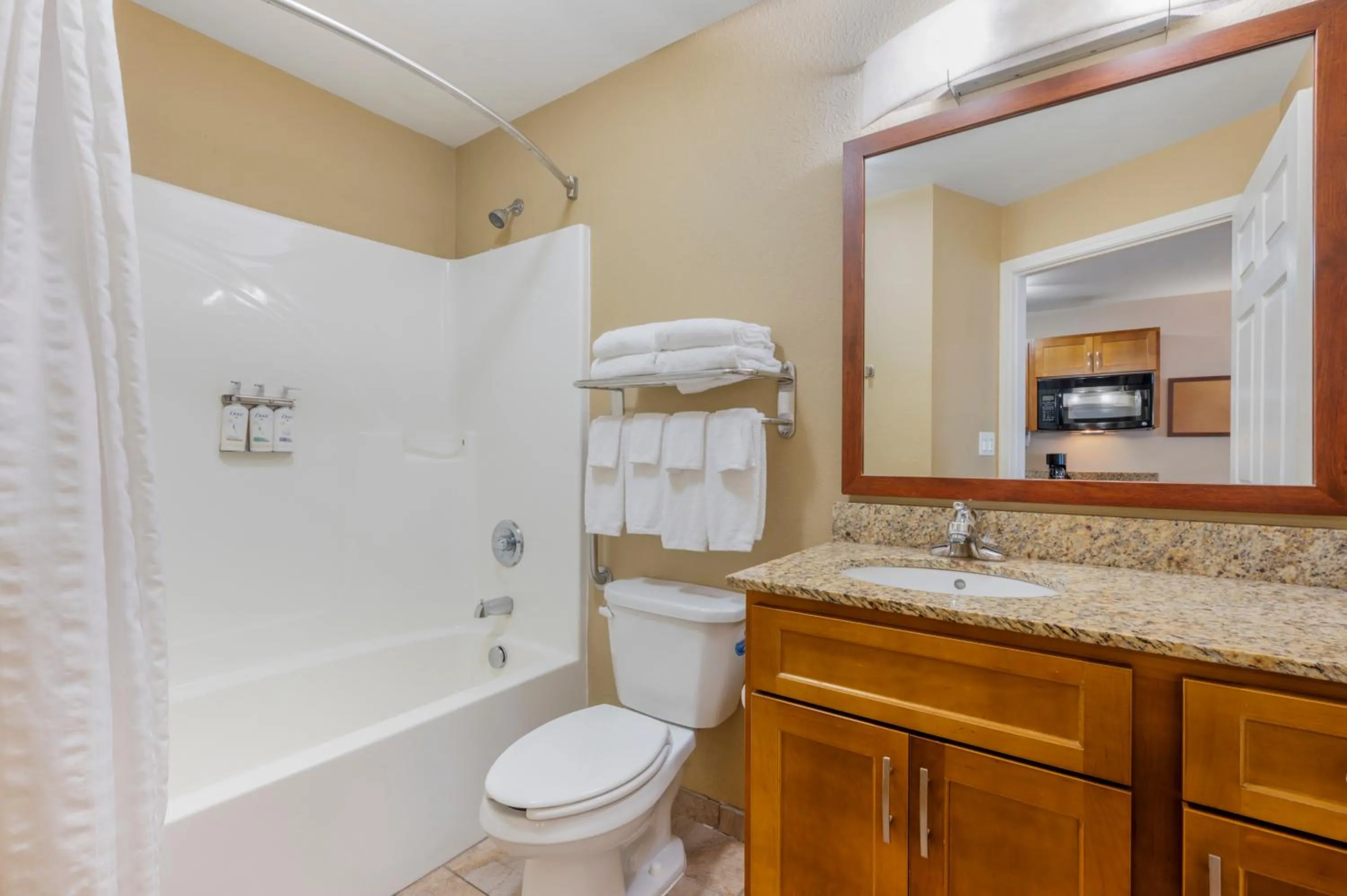 Bathroom in Candlewood Suites Indianapolis East by IHG