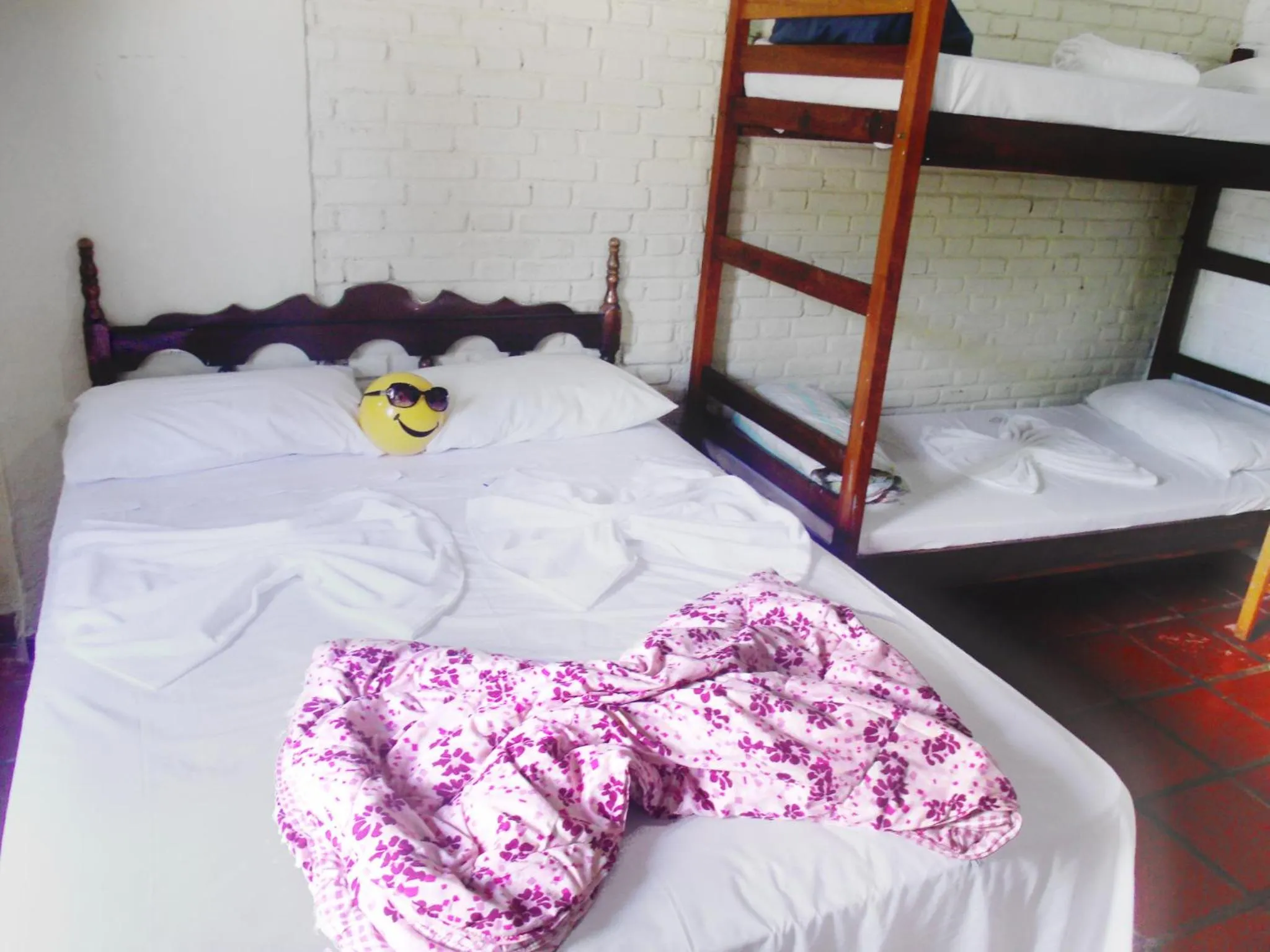 Bed in Pousada Edson