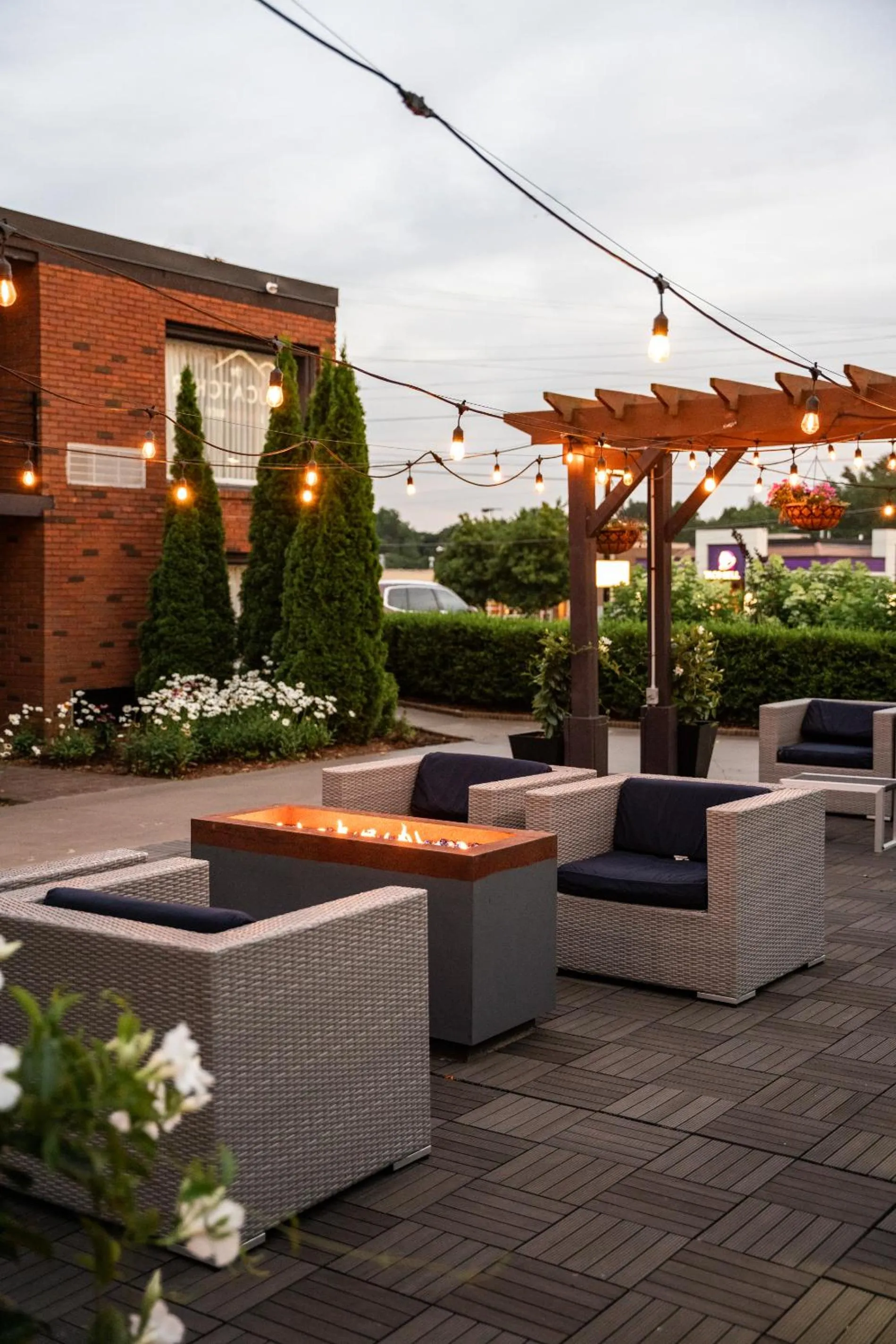 Patio in The Beaucatcher, a Boutique Motel