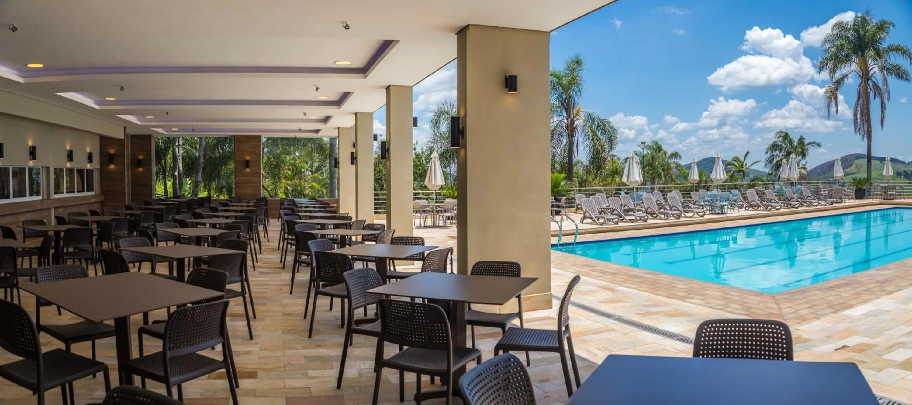 Pool view in Grand Resort Serra Negra
