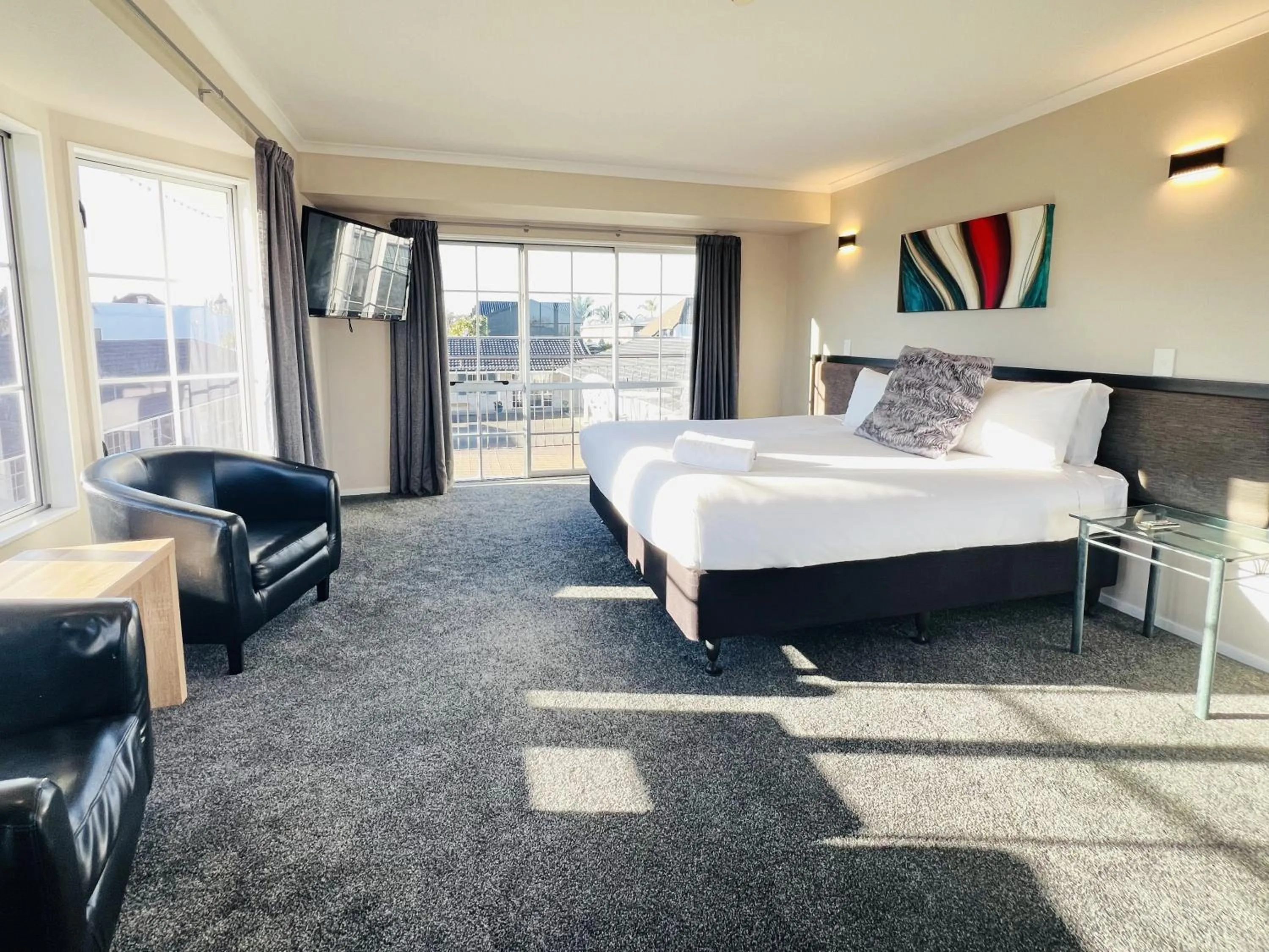 Bed in Barclay Motel