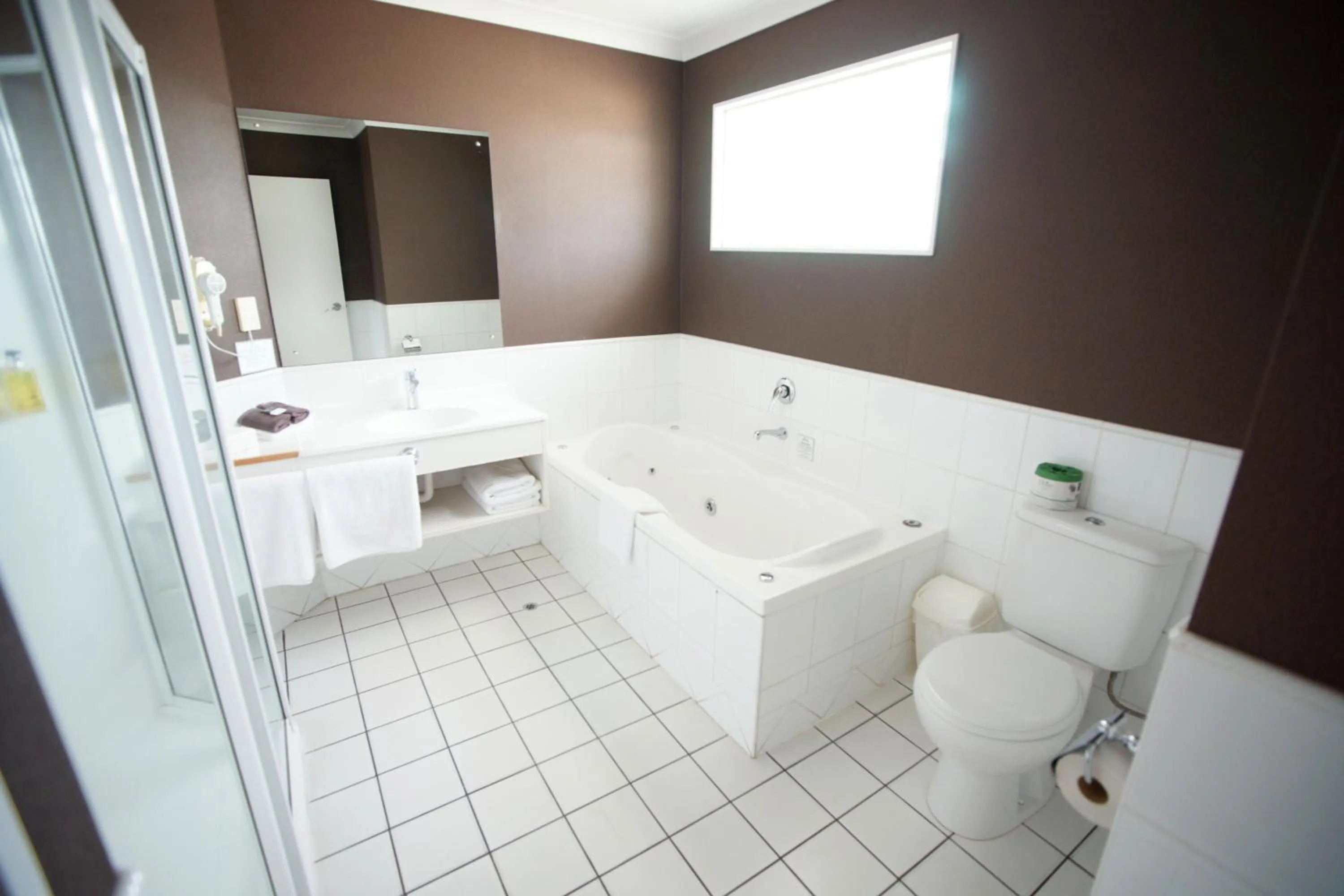 Bathroom in Barclay Motel