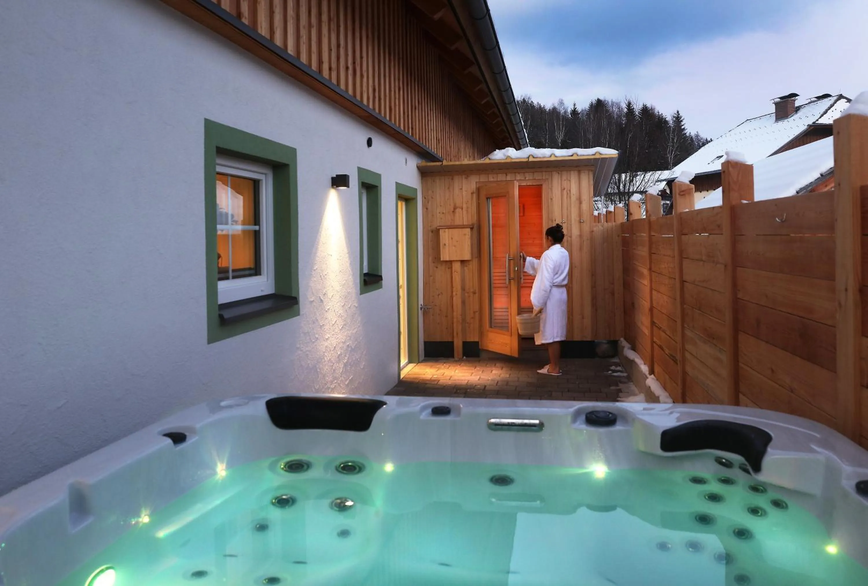 Sauna in Landschützer's Country Suites