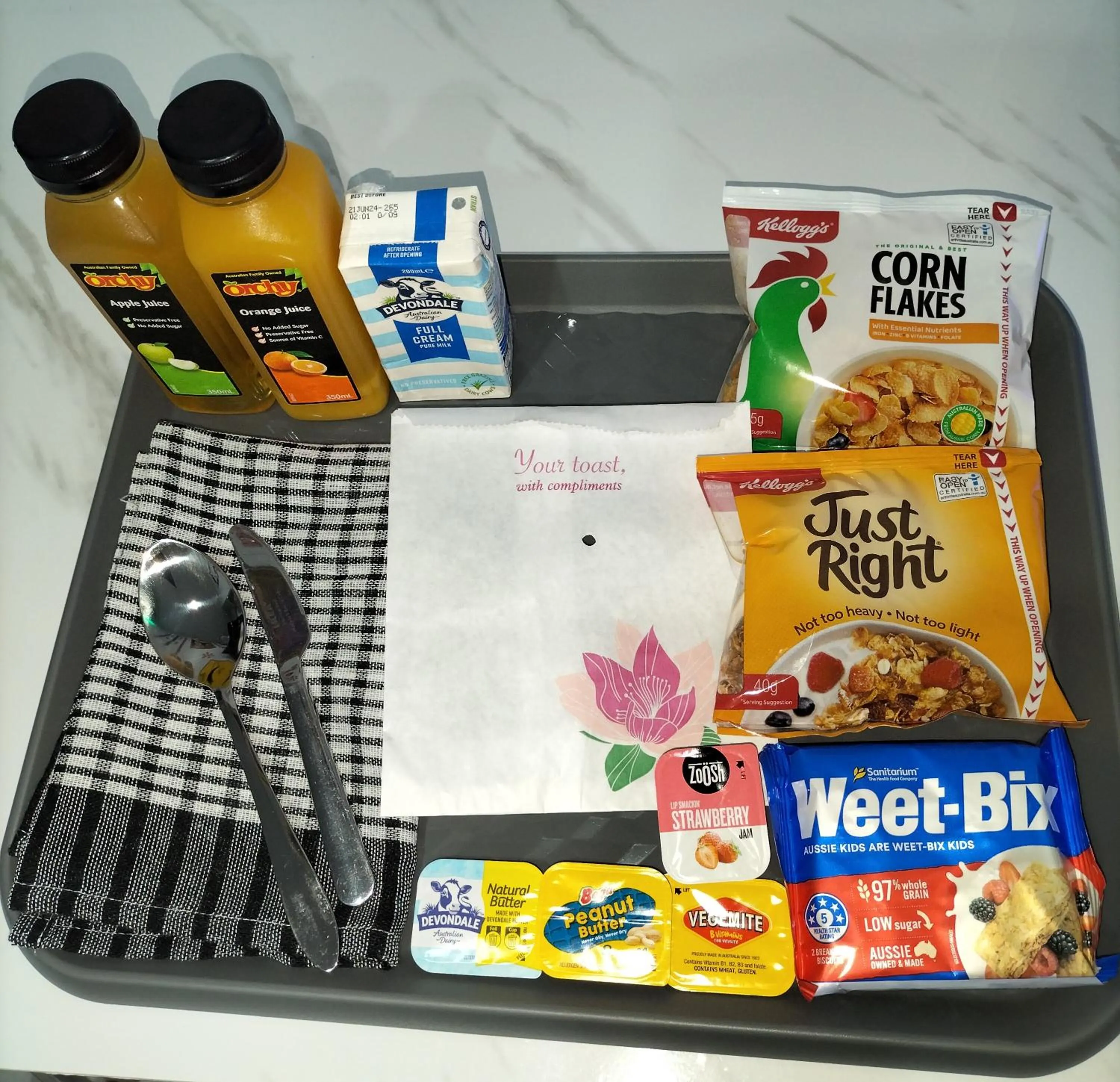 Breakfast in Wangaratta Motor Inn