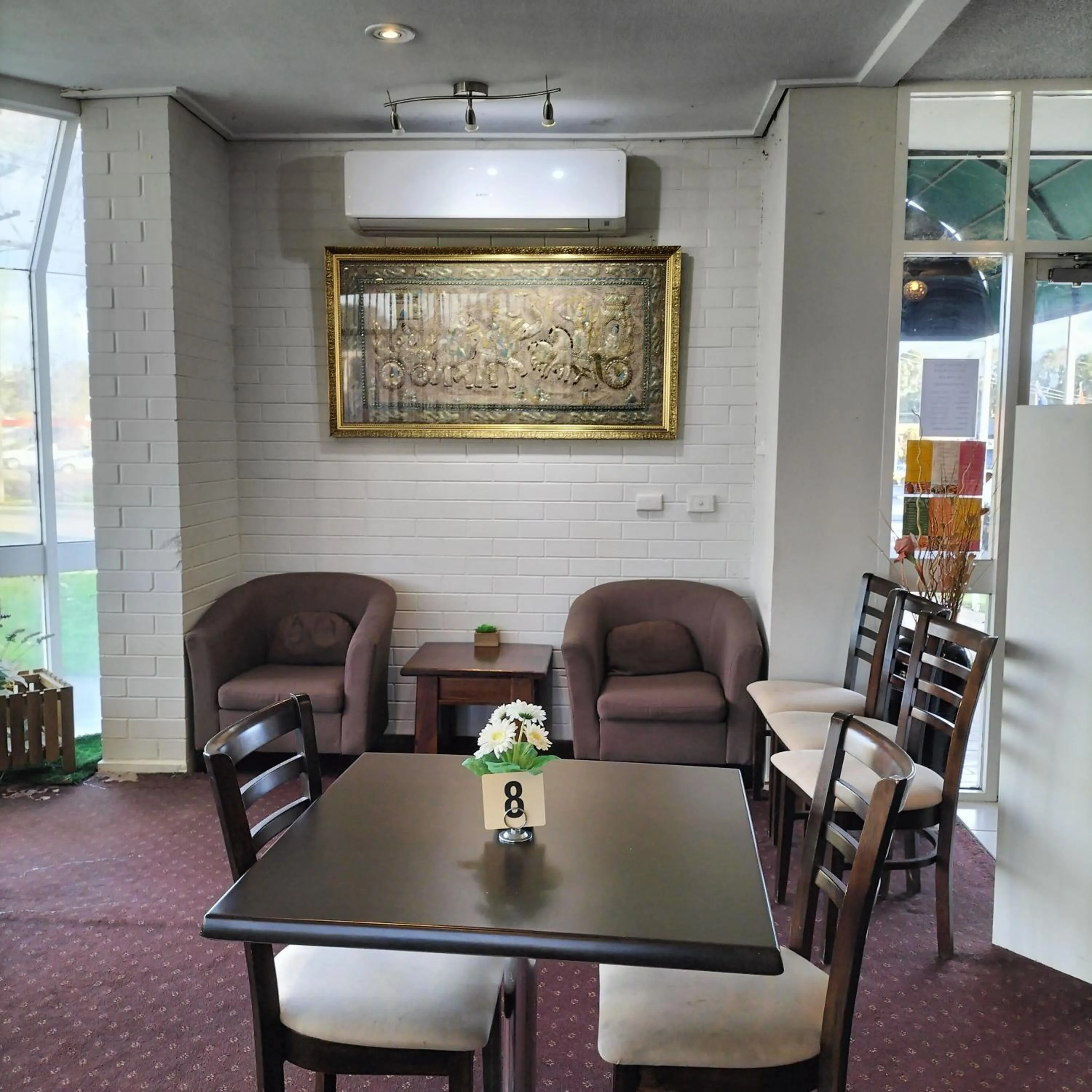 Dining area in Wangaratta Motor Inn