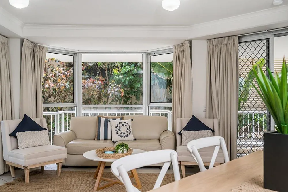 Living room in Rainbow Bay Resort Holiday Apartments