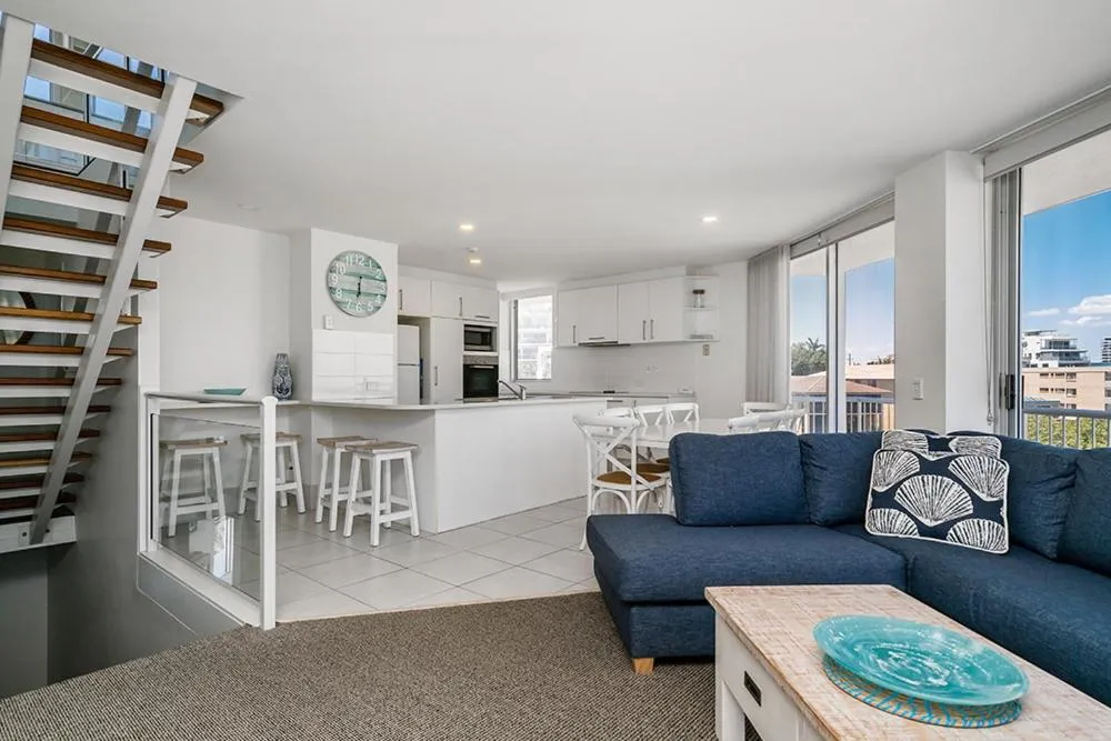 Living room in Rainbow Bay Resort Holiday Apartments