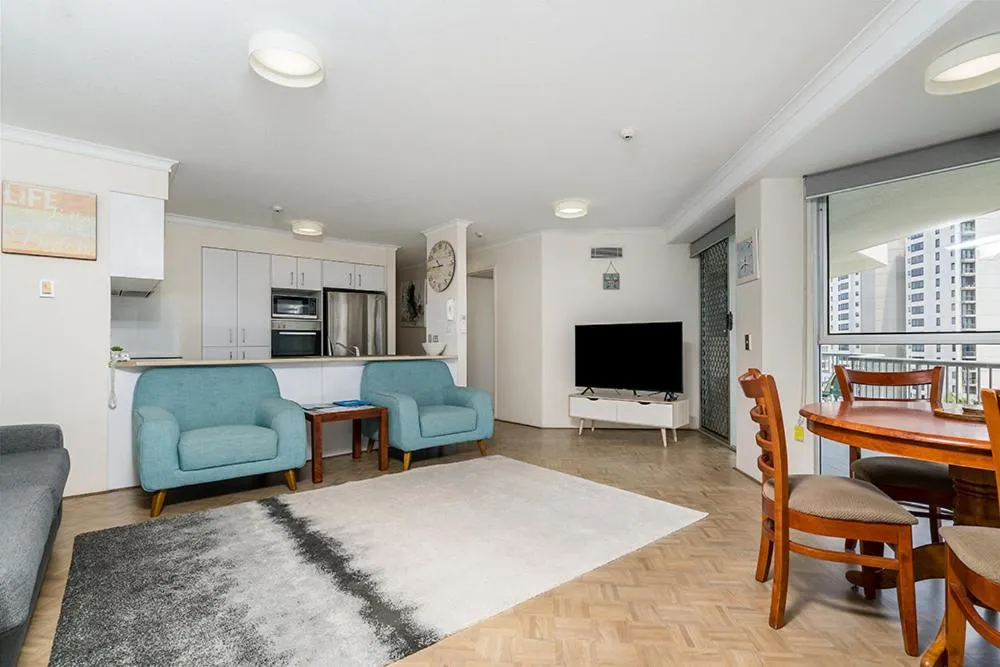 Living room in Rainbow Bay Resort Holiday Apartments