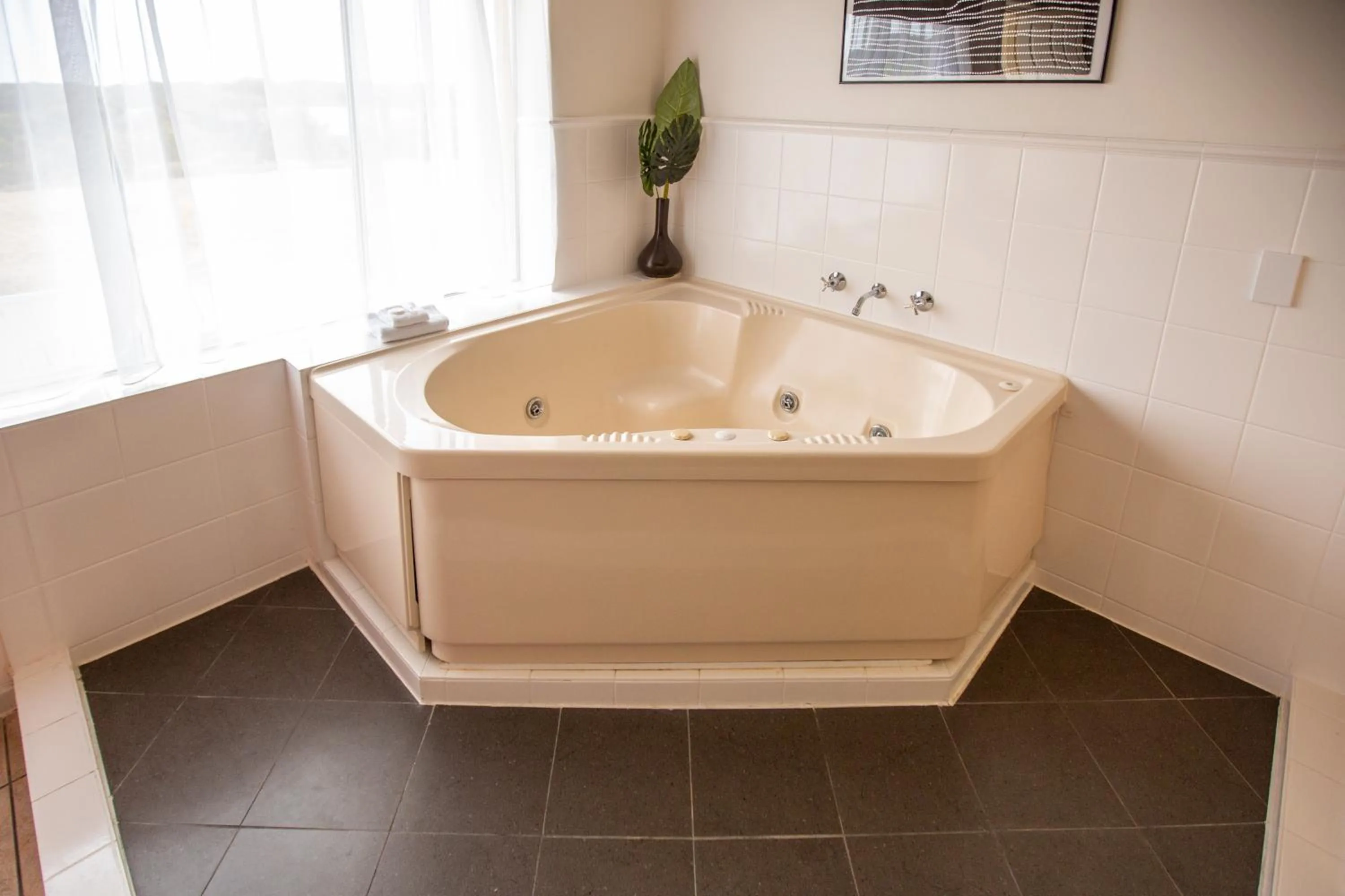 Bathroom in Lakeview Motel and Apartments