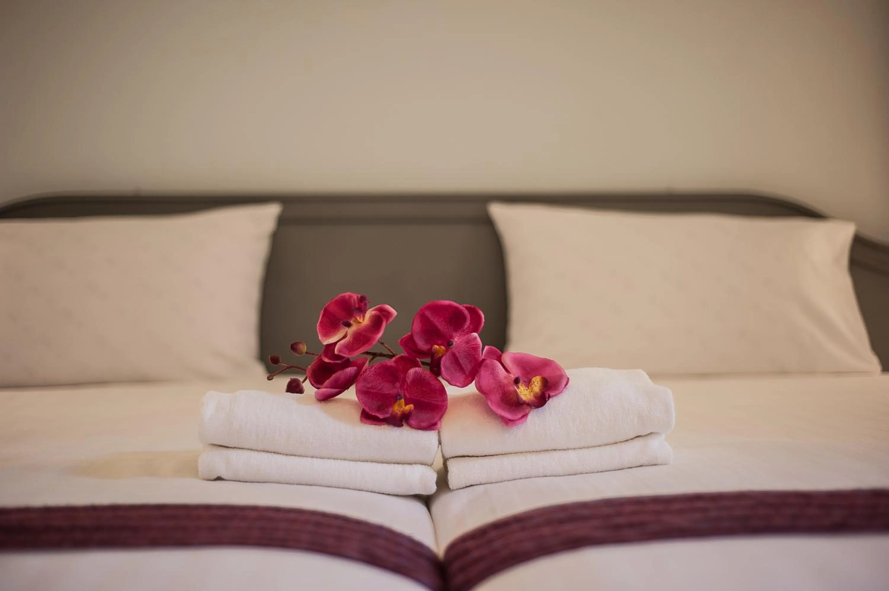 Decorative detail, Bed in Diamond Plaza Hotel