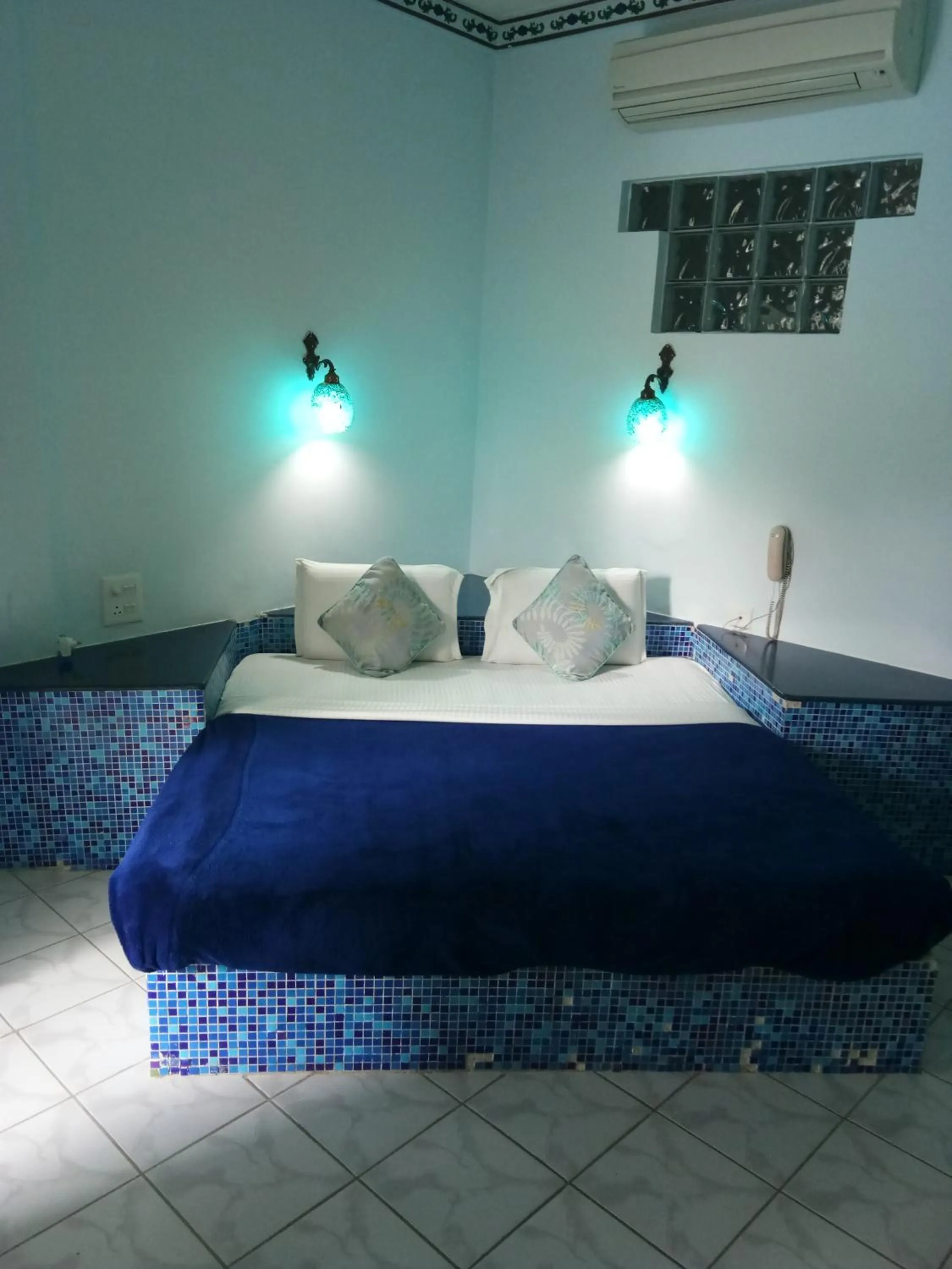 Bedroom, Bed in Ray of Maya