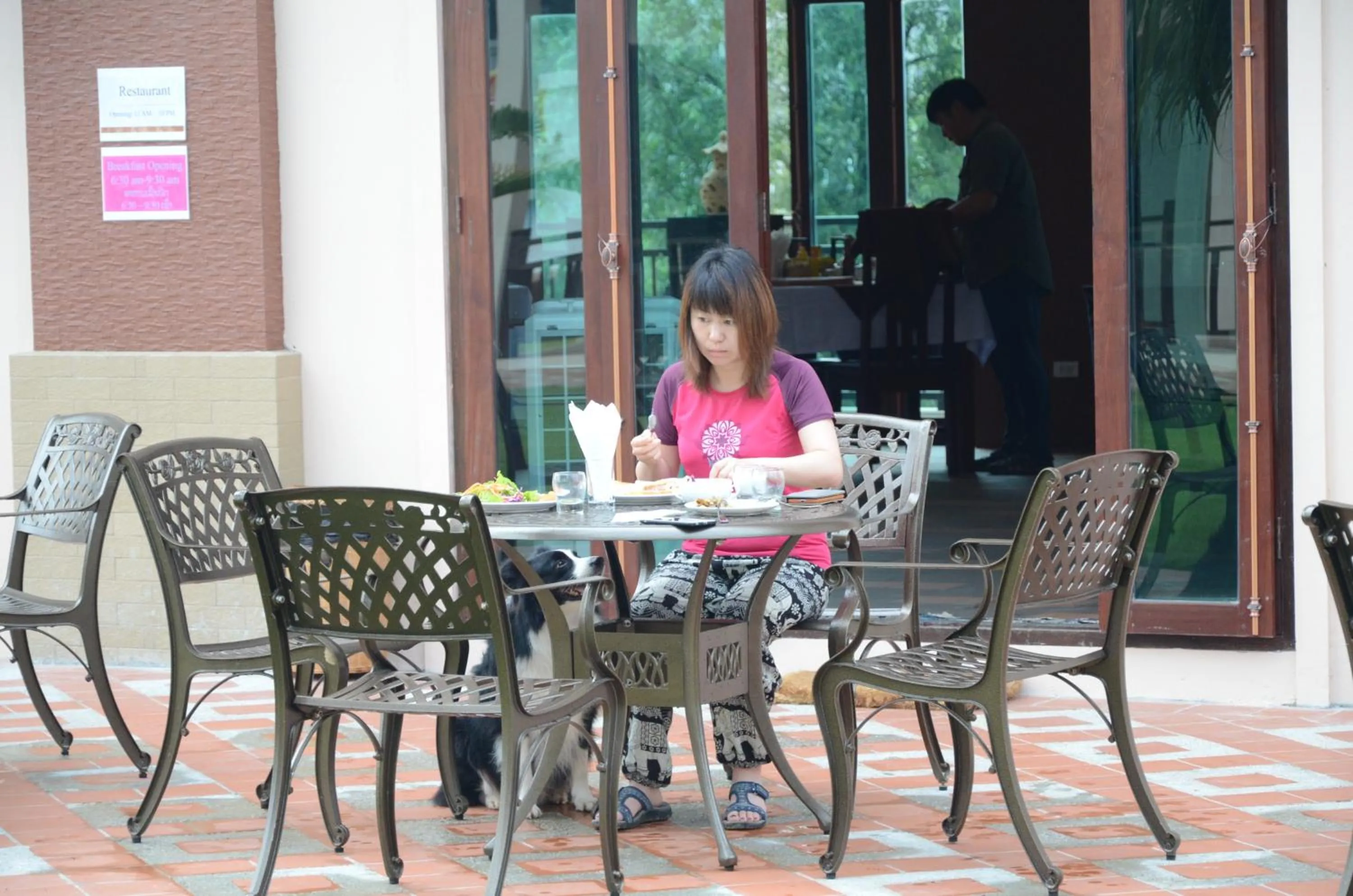 Patio in Saksiri Riverside Boutique Hotel