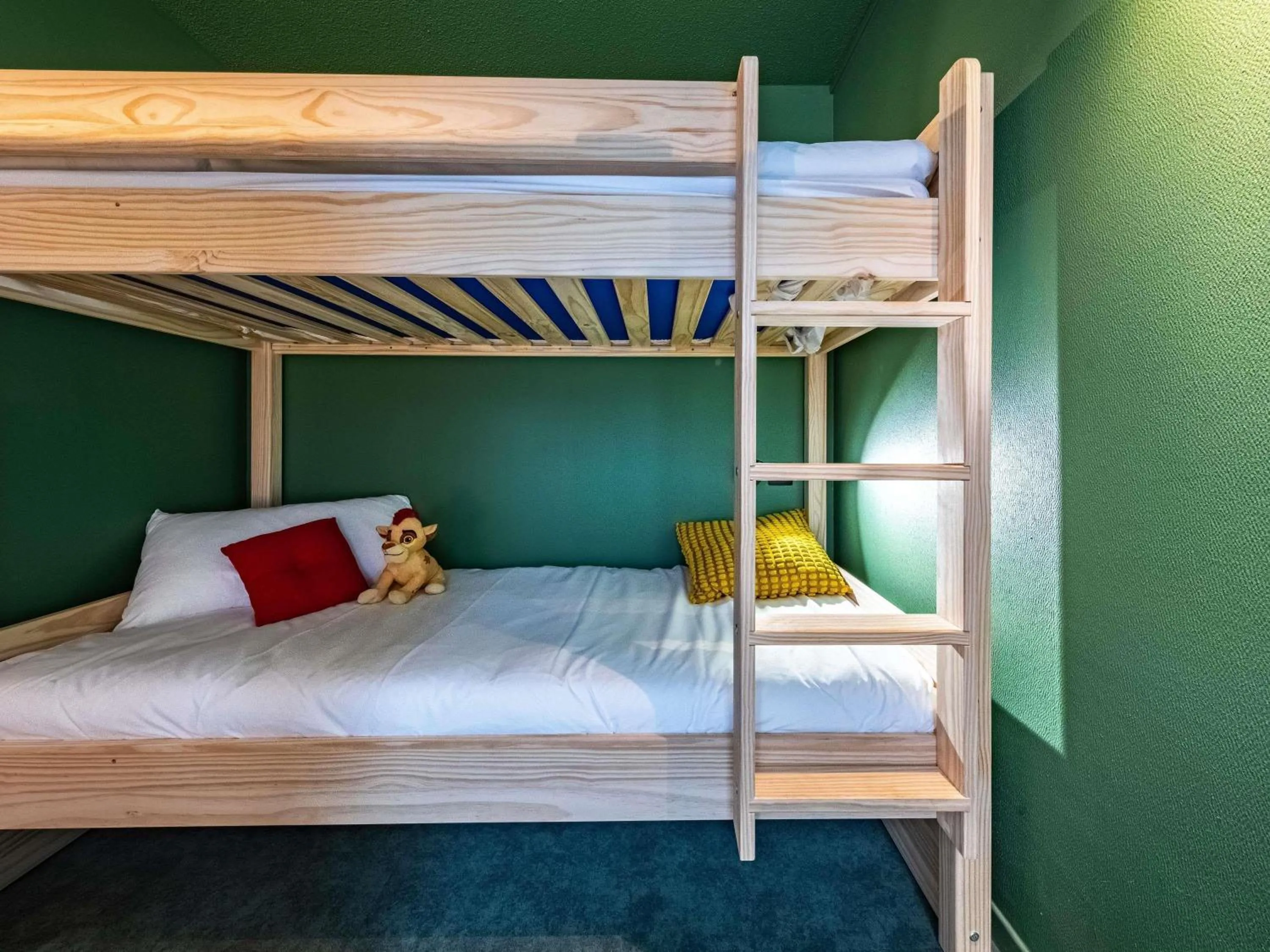 Bedroom, Bed in greet Hotel Massieux Lyon Nord