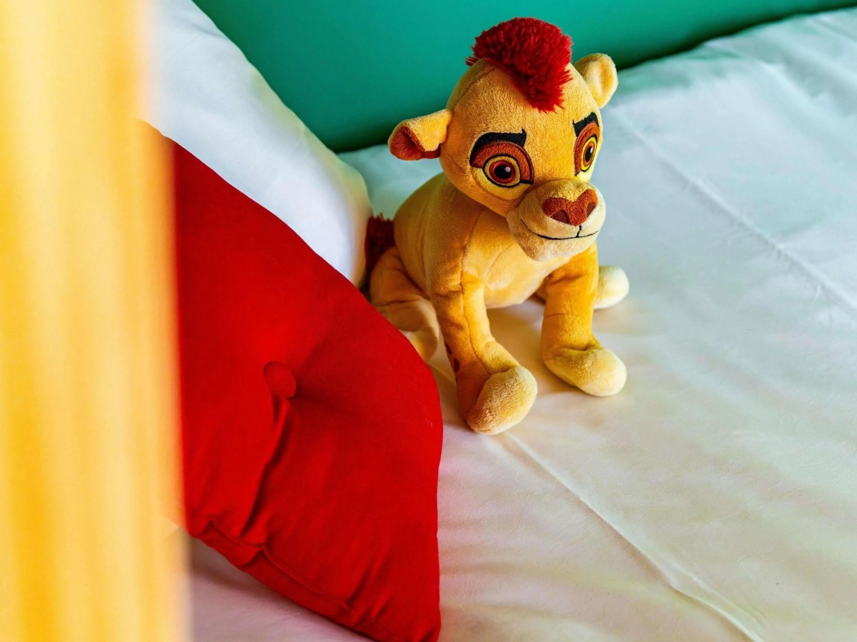 Bedroom, Bed in greet Hotel Massieux Lyon Nord