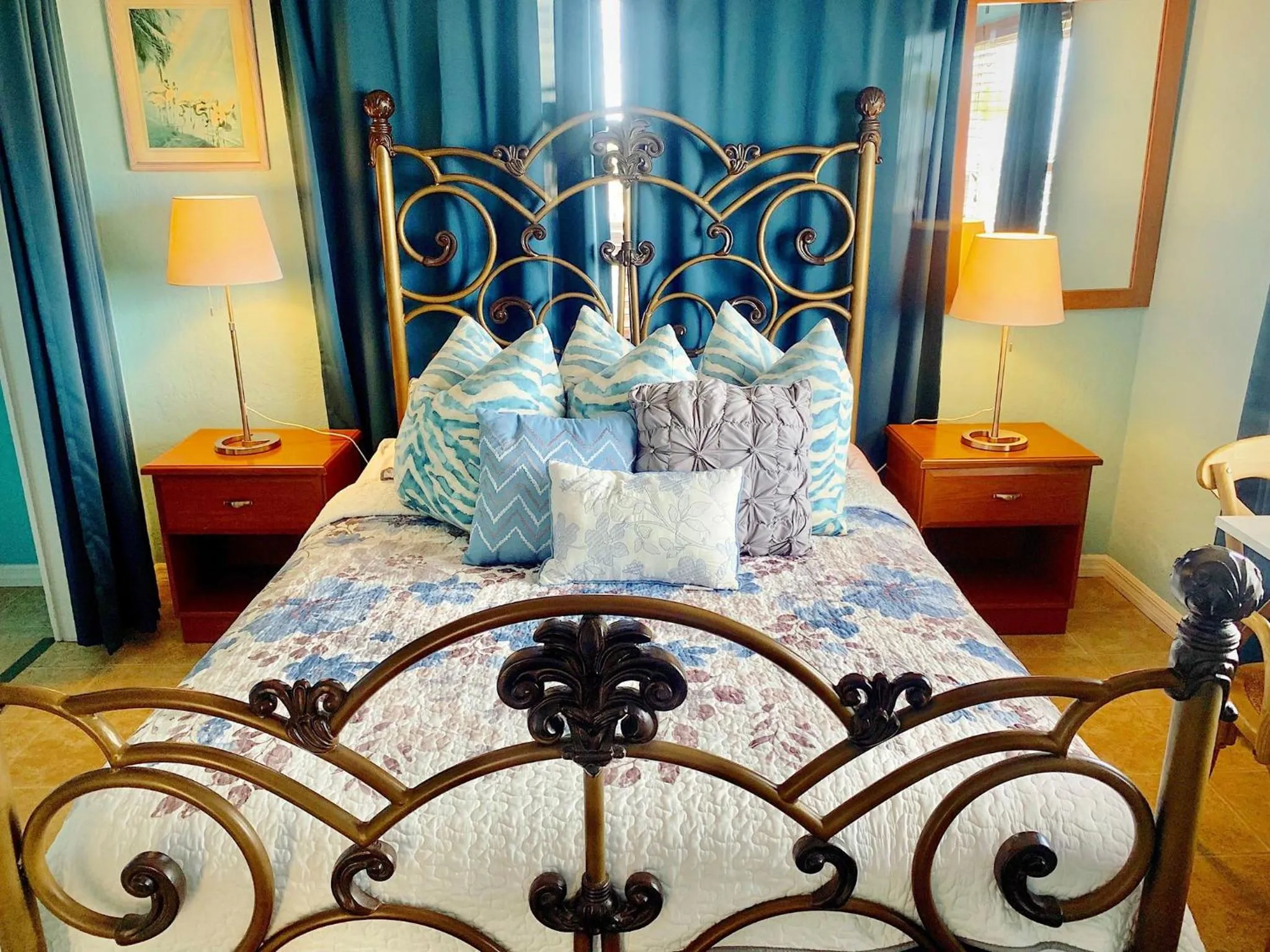 Bed in Ebb Tide Resort