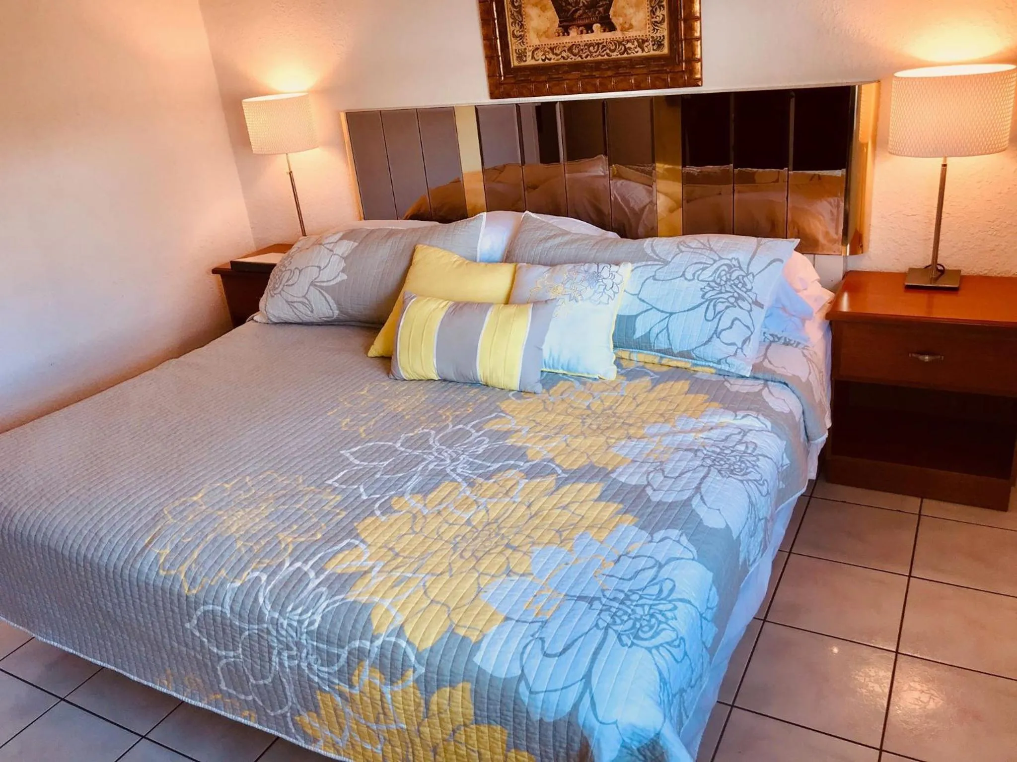 Bed in Ebb Tide Resort