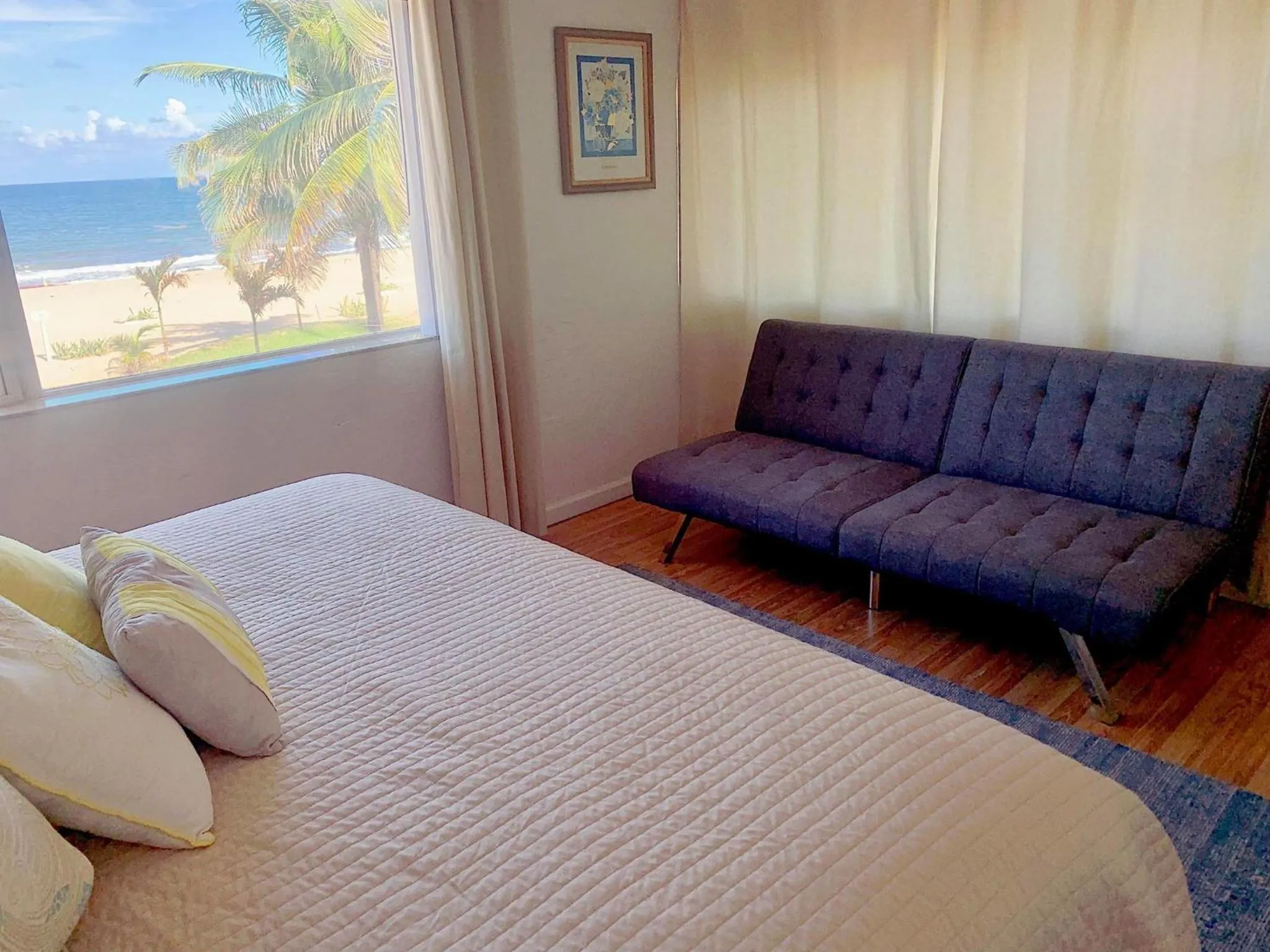 Bed in Ebb Tide Resort