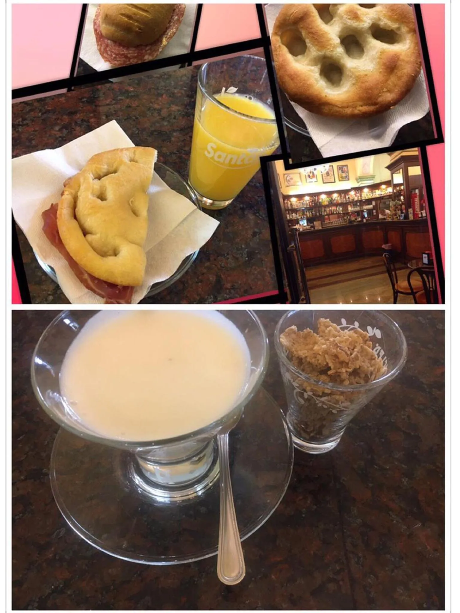 Italian breakfast in Affittacamere Lunamar