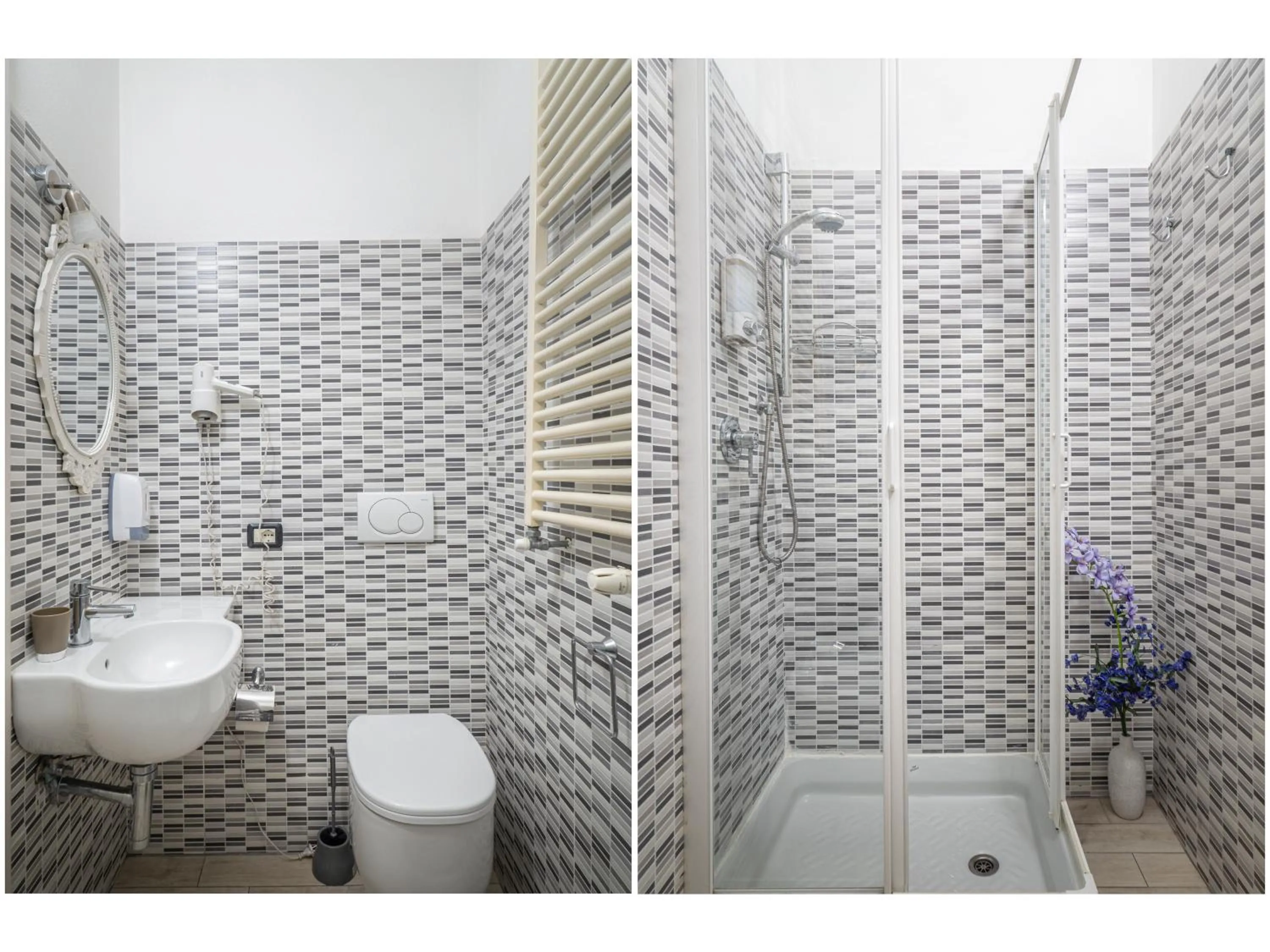 Bathroom in Affittacamere Lunamar