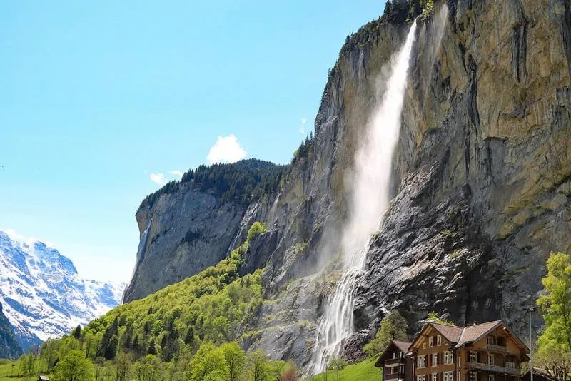 Natural landscape in Breathtaking Waterfall Apartment