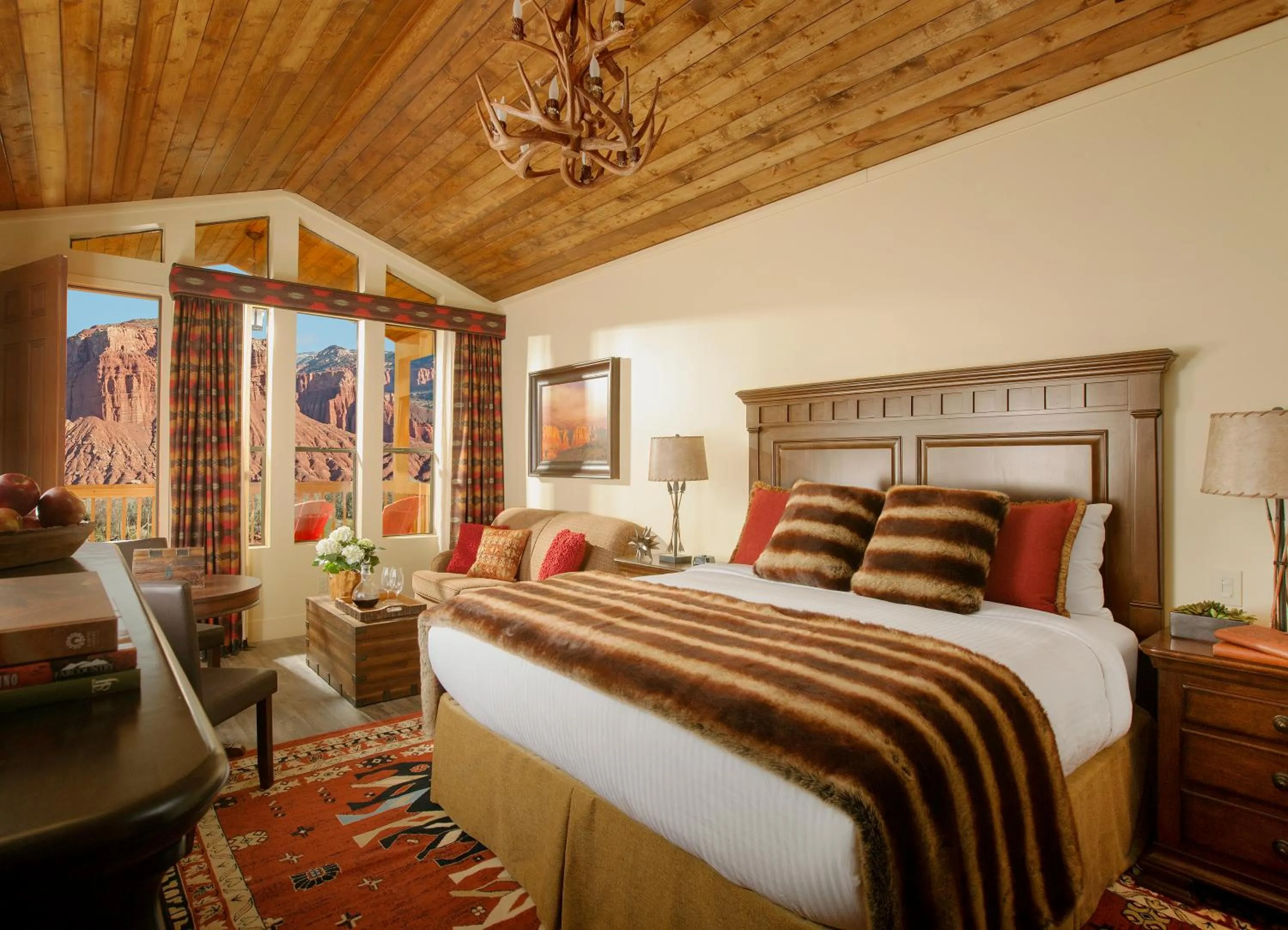 Bed in Capitol Reef Resort
