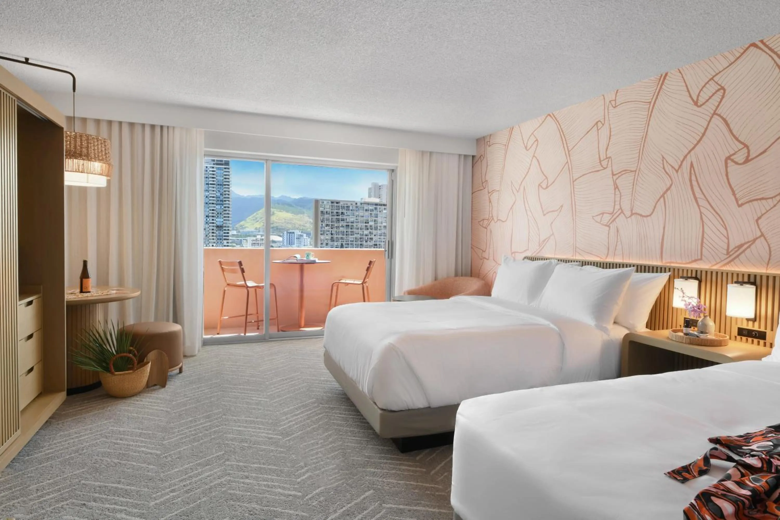 Bed in The Ambassador of Waikiki, Tapestry Collection by Hilton