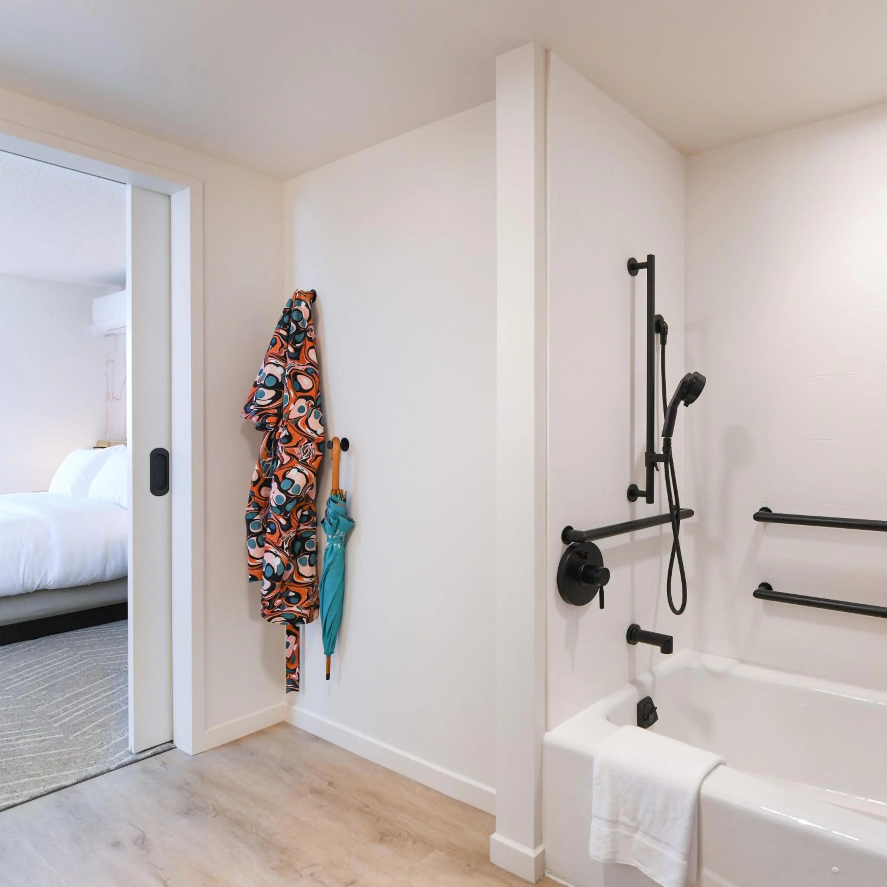 Bathroom, Bed in The Ambassador of Waikiki, Tapestry Collection by Hilton