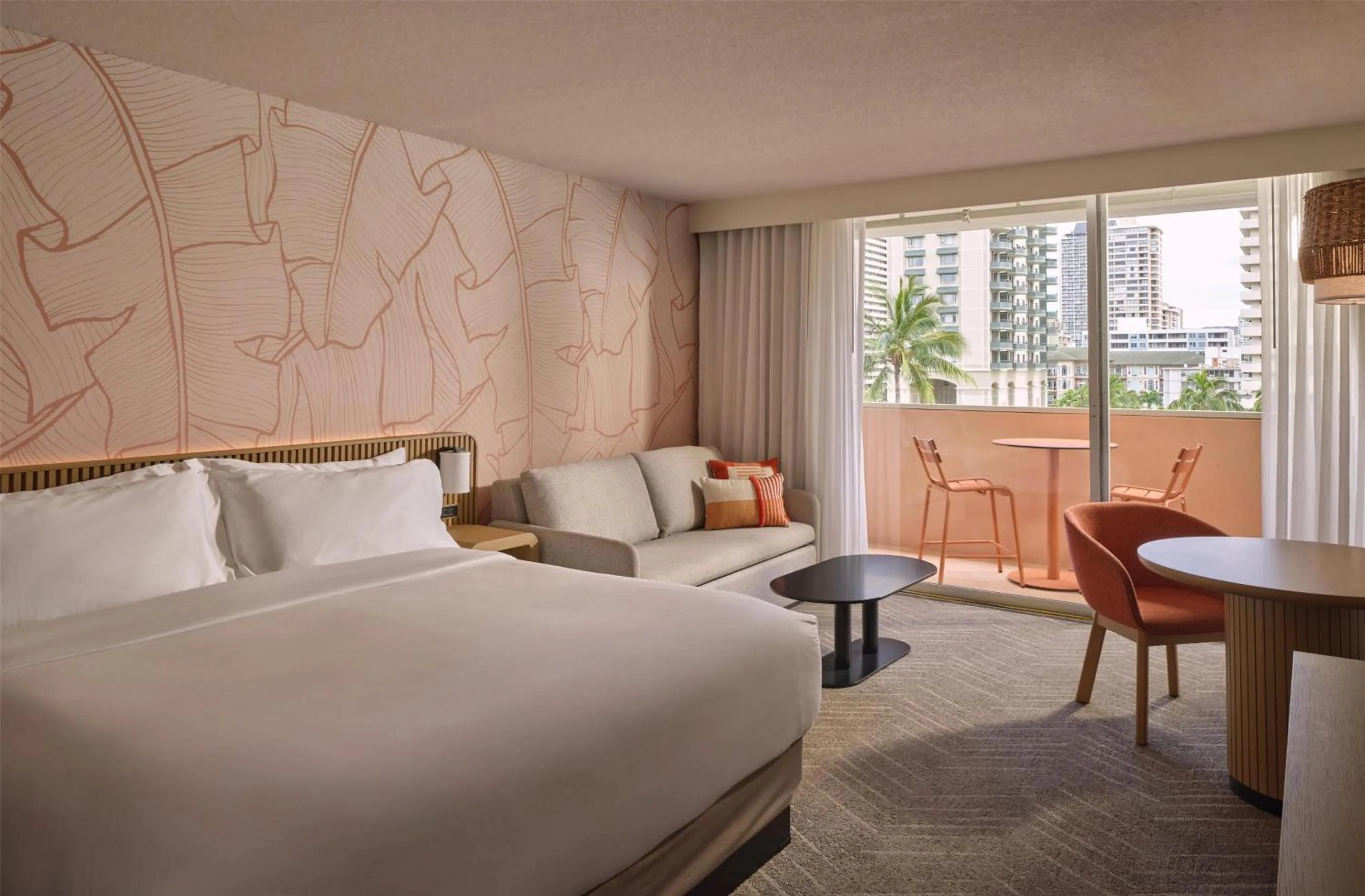 Bed in The Ambassador of Waikiki, Tapestry Collection by Hilton