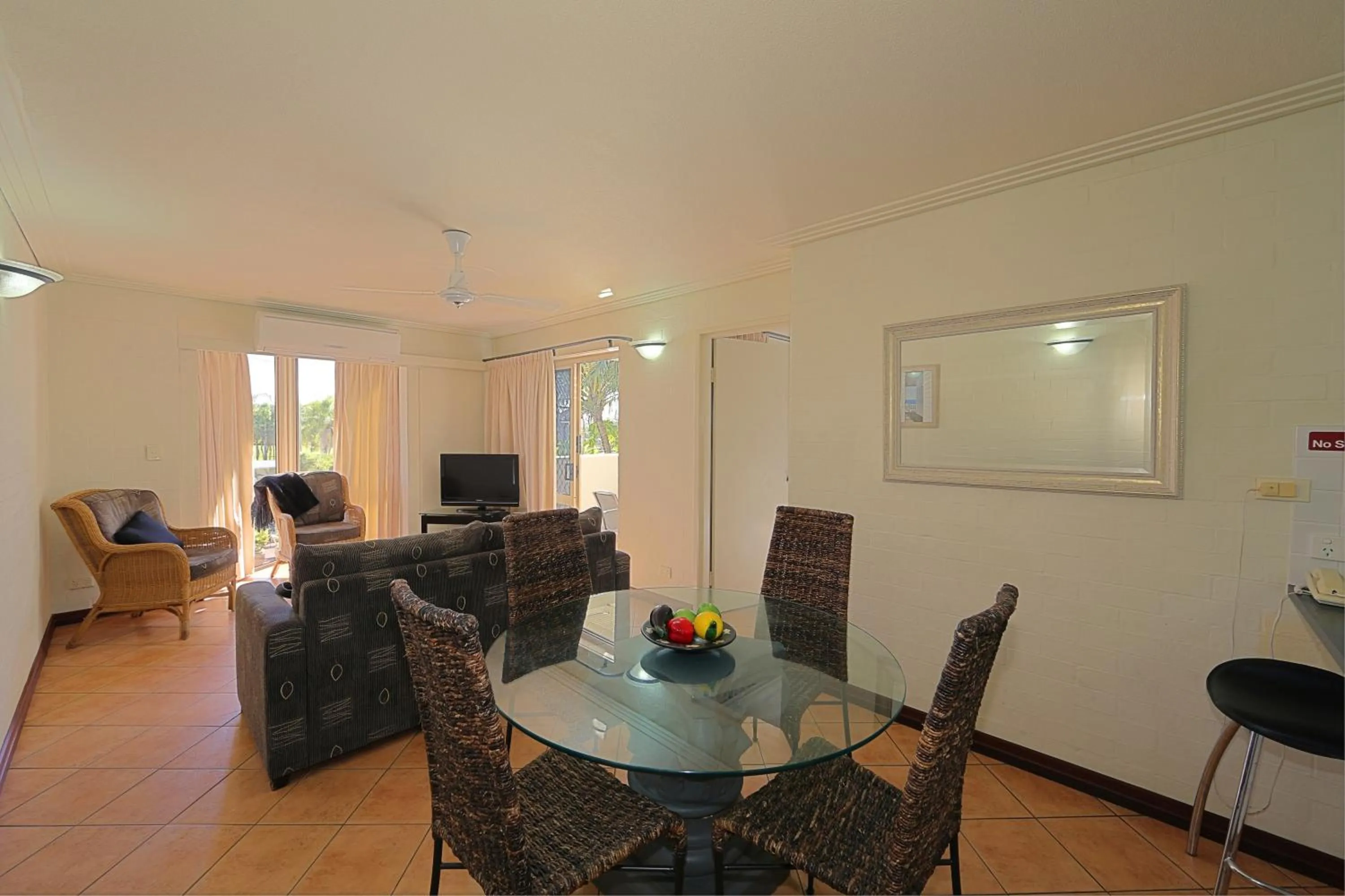 Dining area in Bargara Shoreline Apartments