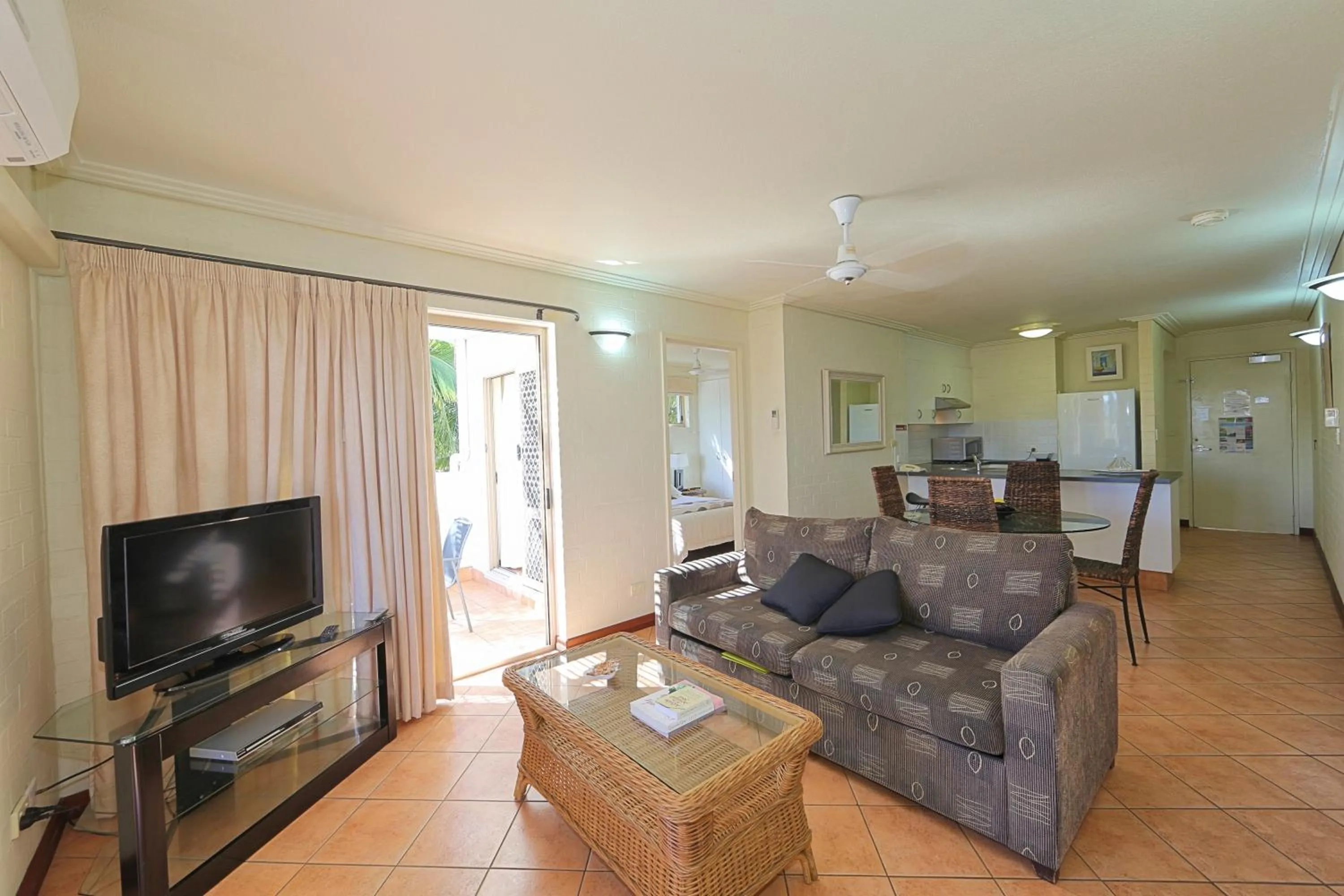 Living room in Bargara Shoreline Apartments