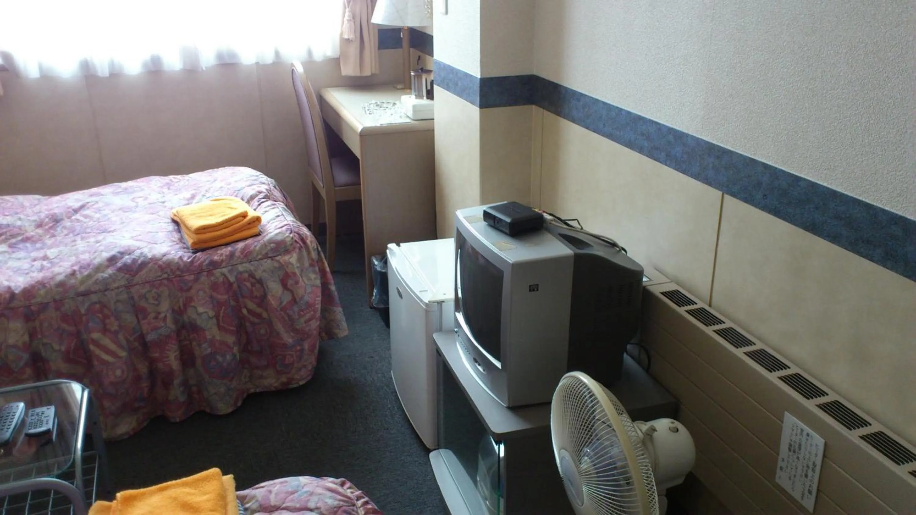 Decorative detail, Bed in Business Hotel Motonakano