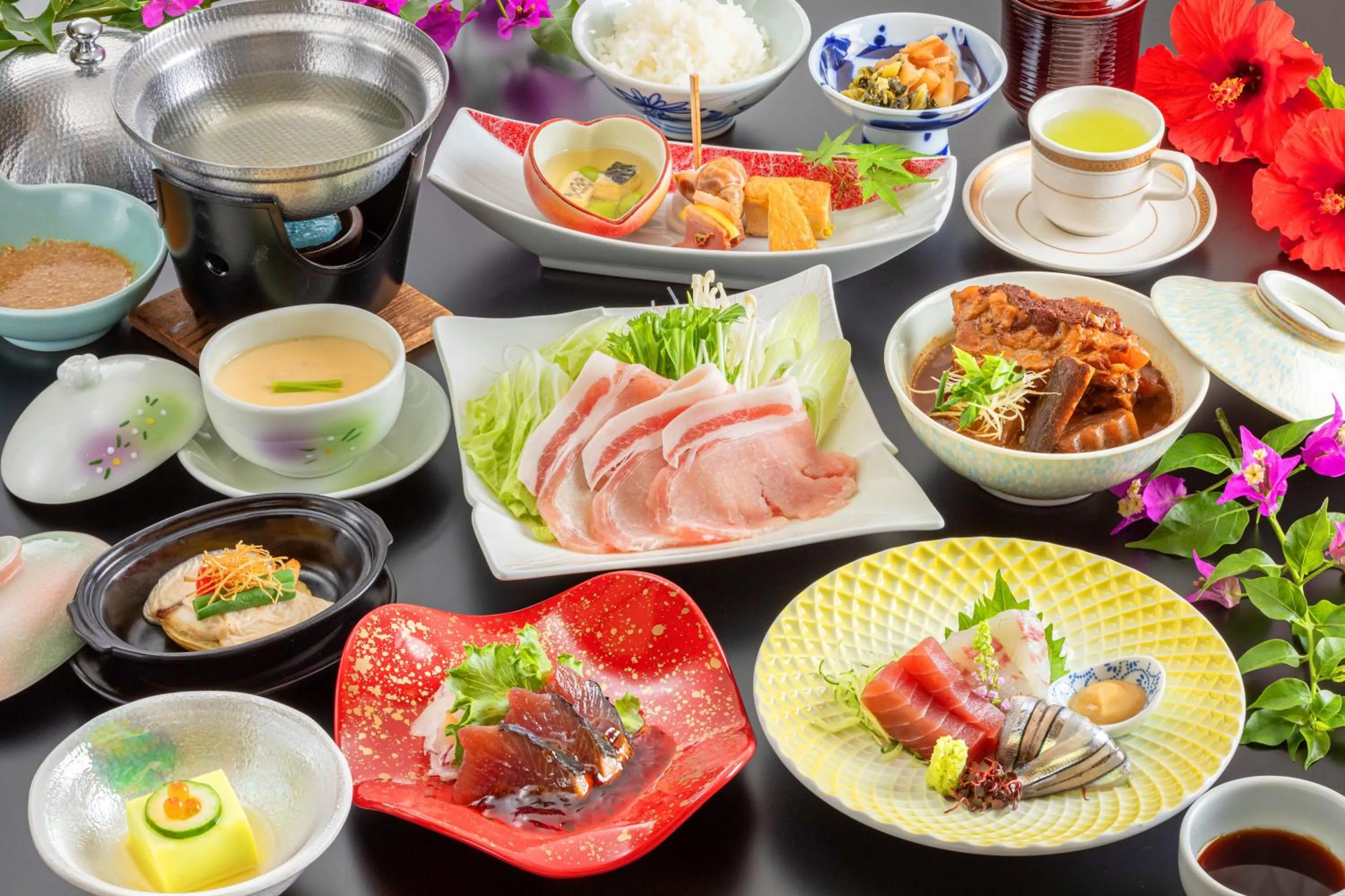 Dinner in Ibusuki Phoenix Hotel