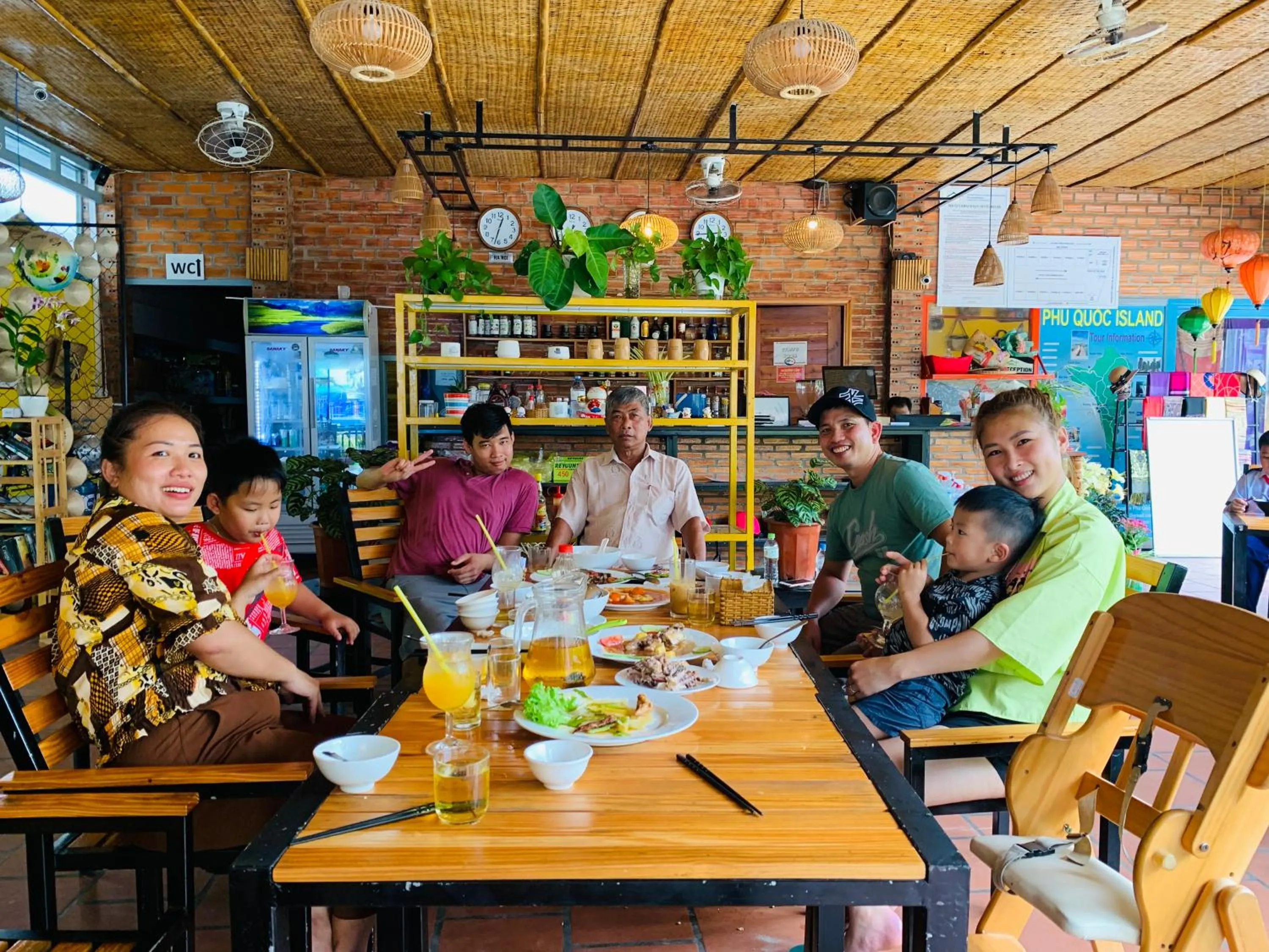 People in Canary Bungalow
