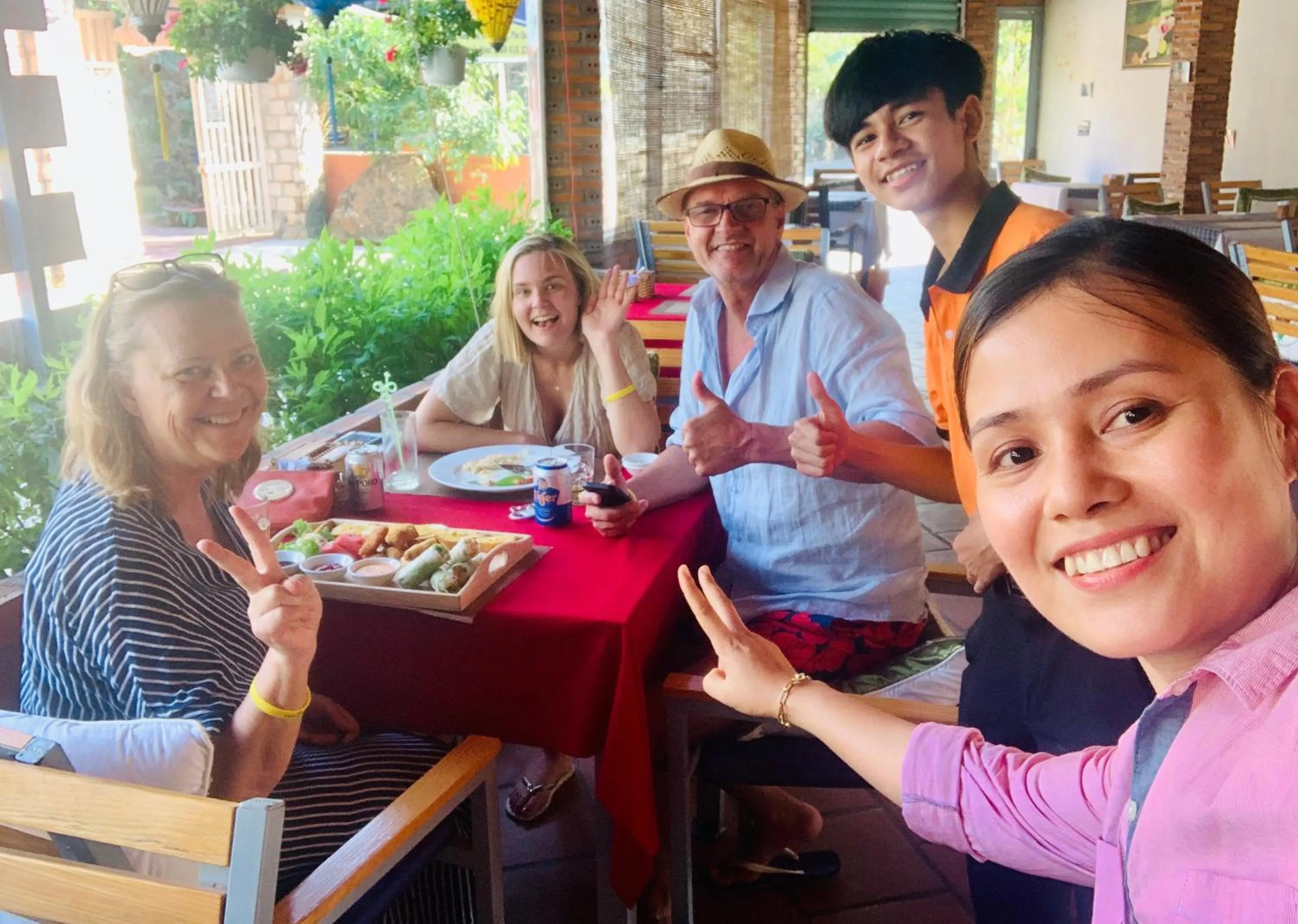 People in Canary Bungalow