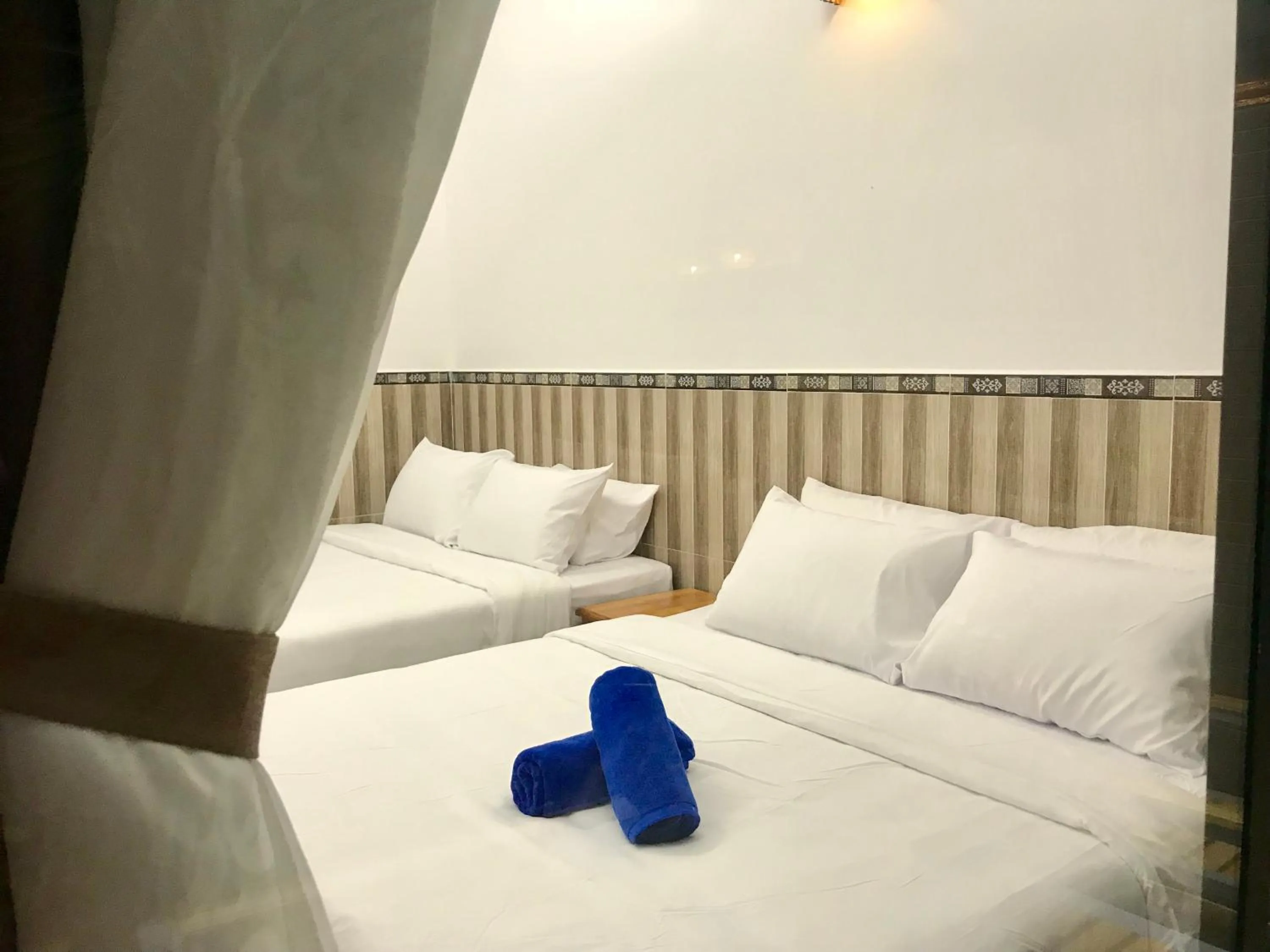 Bed in Canary Bungalow