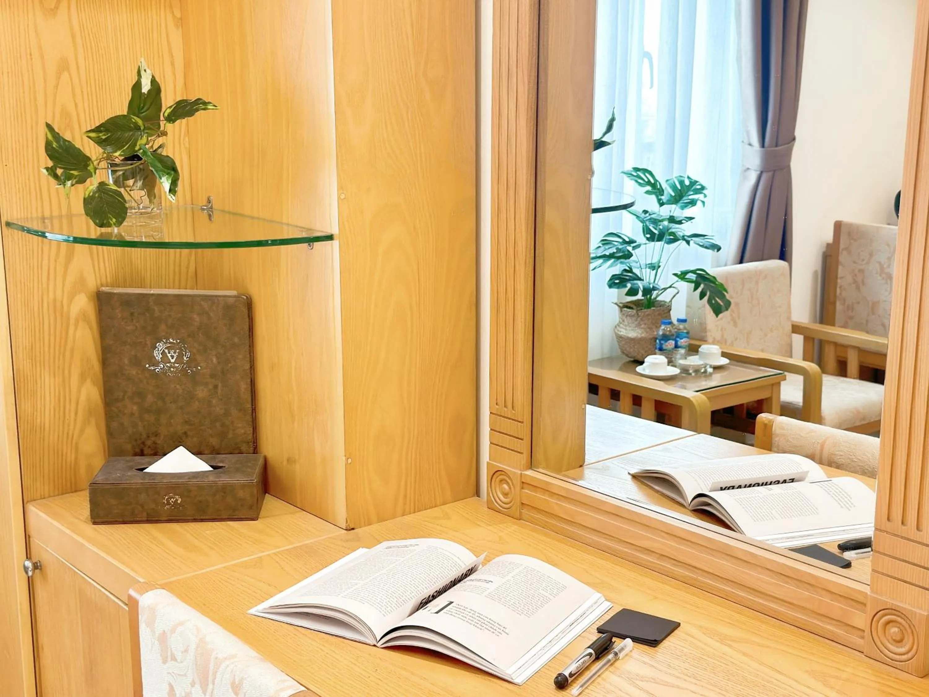 Living room in Vuong Tai Hotel