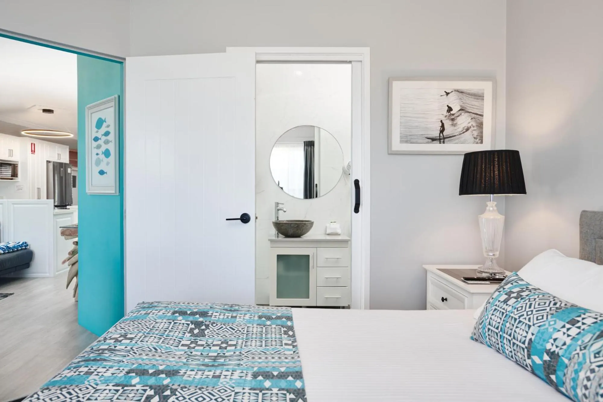 Bed in Meridian Beachside Apartments