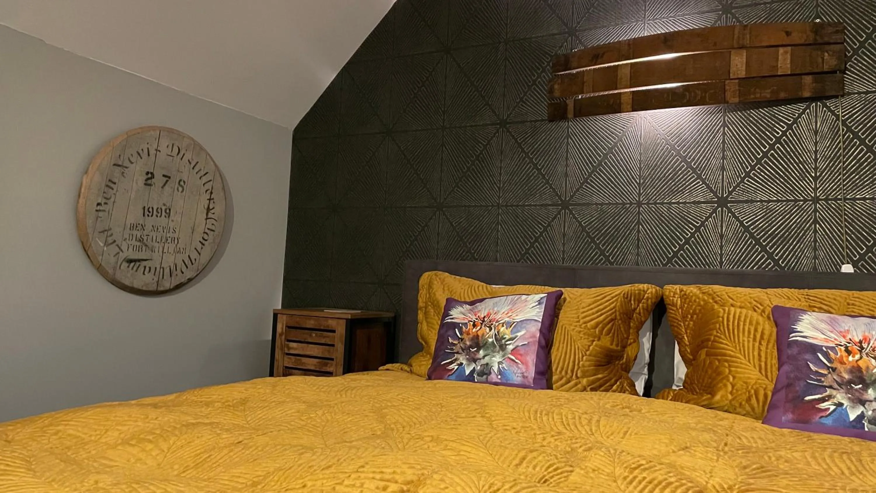 Bed in The Gables Whisky B&B