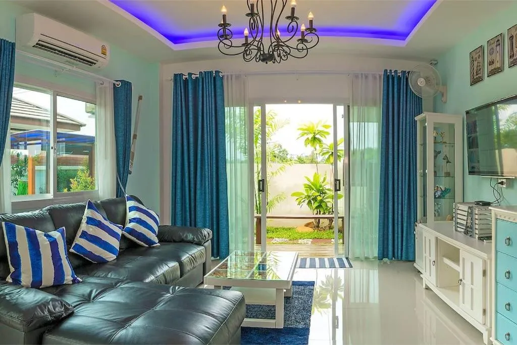 Living room in Aonang Sweet Blue Sea