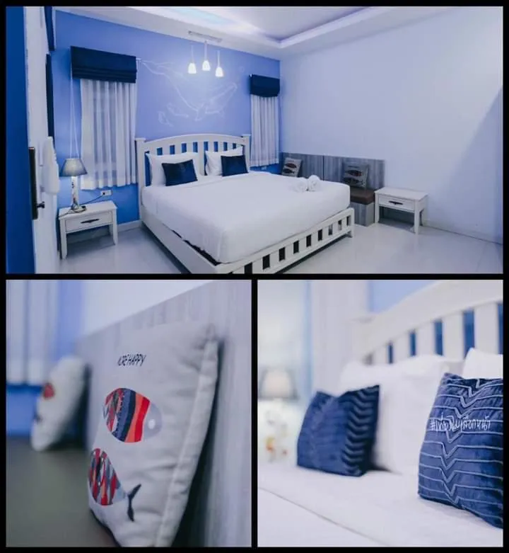 Bed in Aonang Sweet Blue Sea